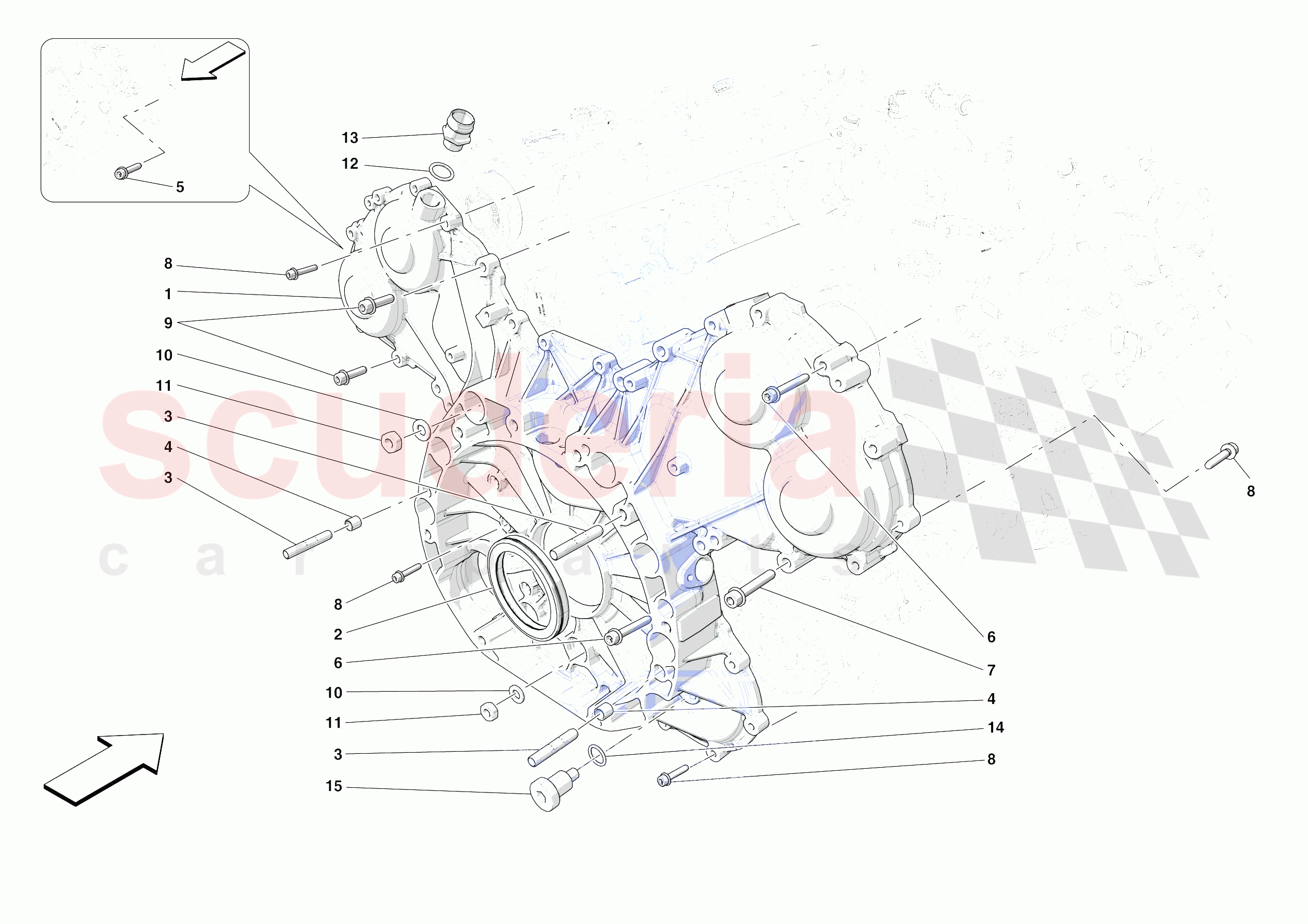 ENGINE COVERS of Ferrari Ferrari 488 Pista Europe RH