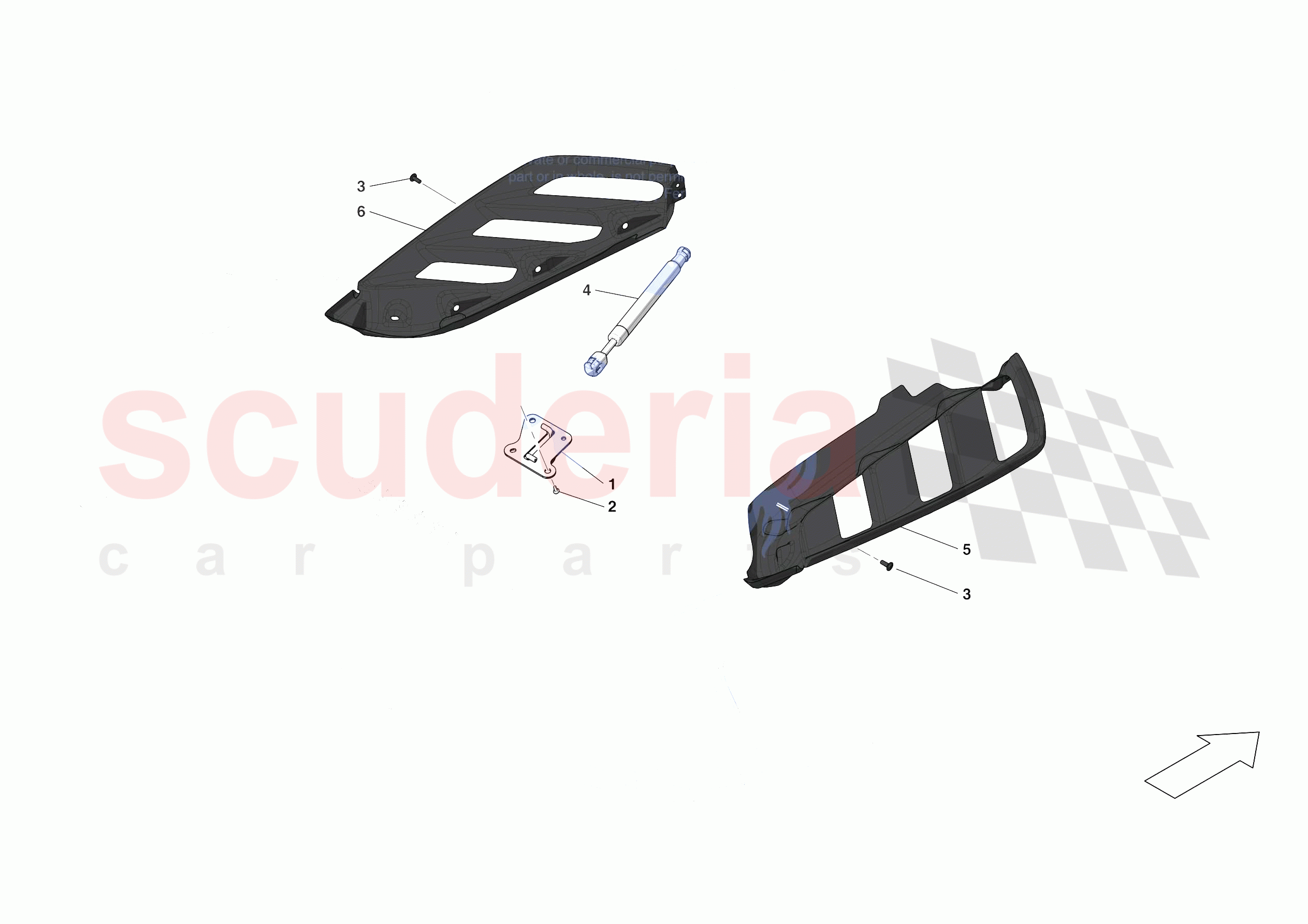 REAR LID TRIM of Ferrari Ferrari 488 Pista Spider Europe