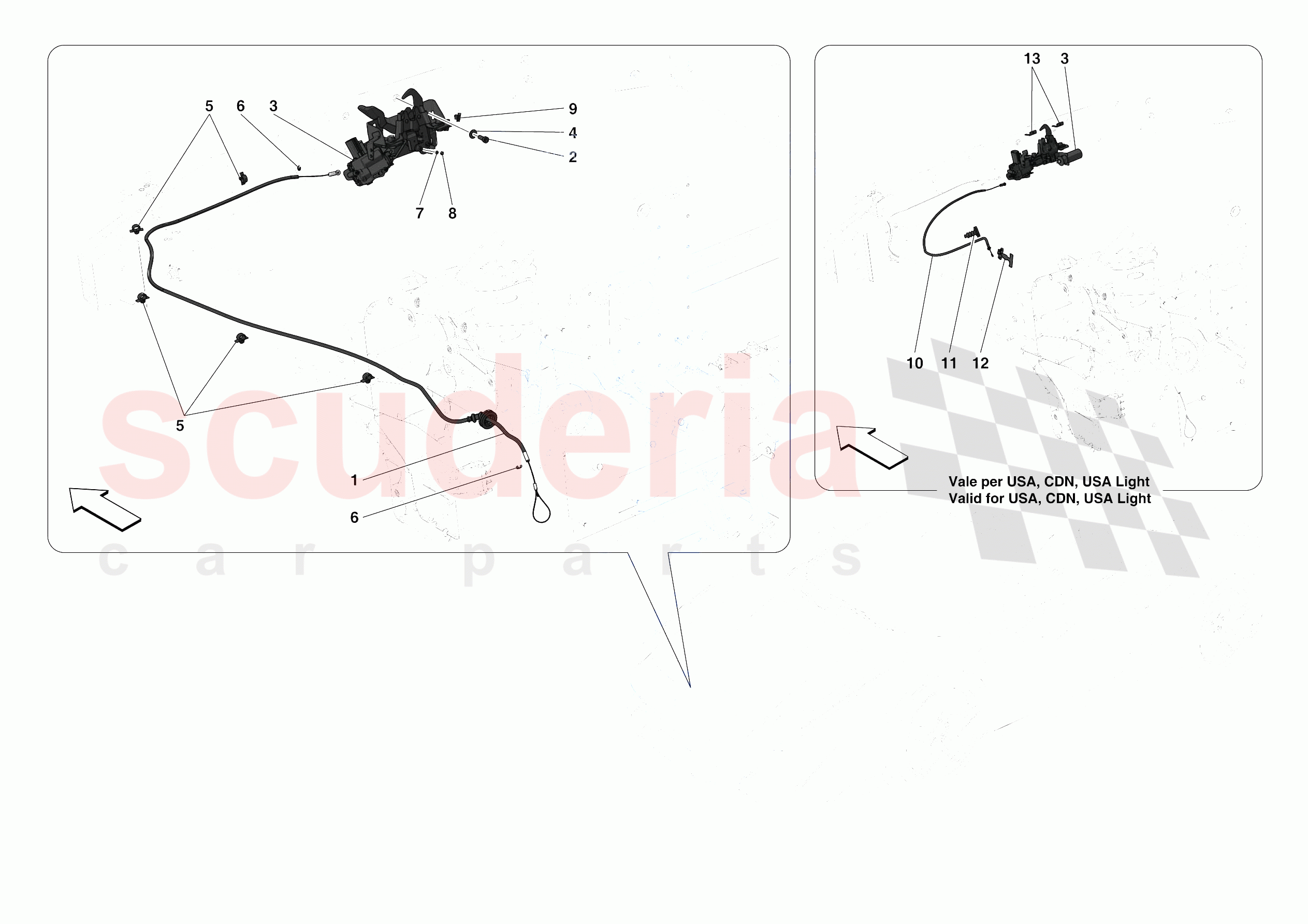 FRONT LID LOCK of Ferrari Ferrari 488 Pista Spider Europe RH