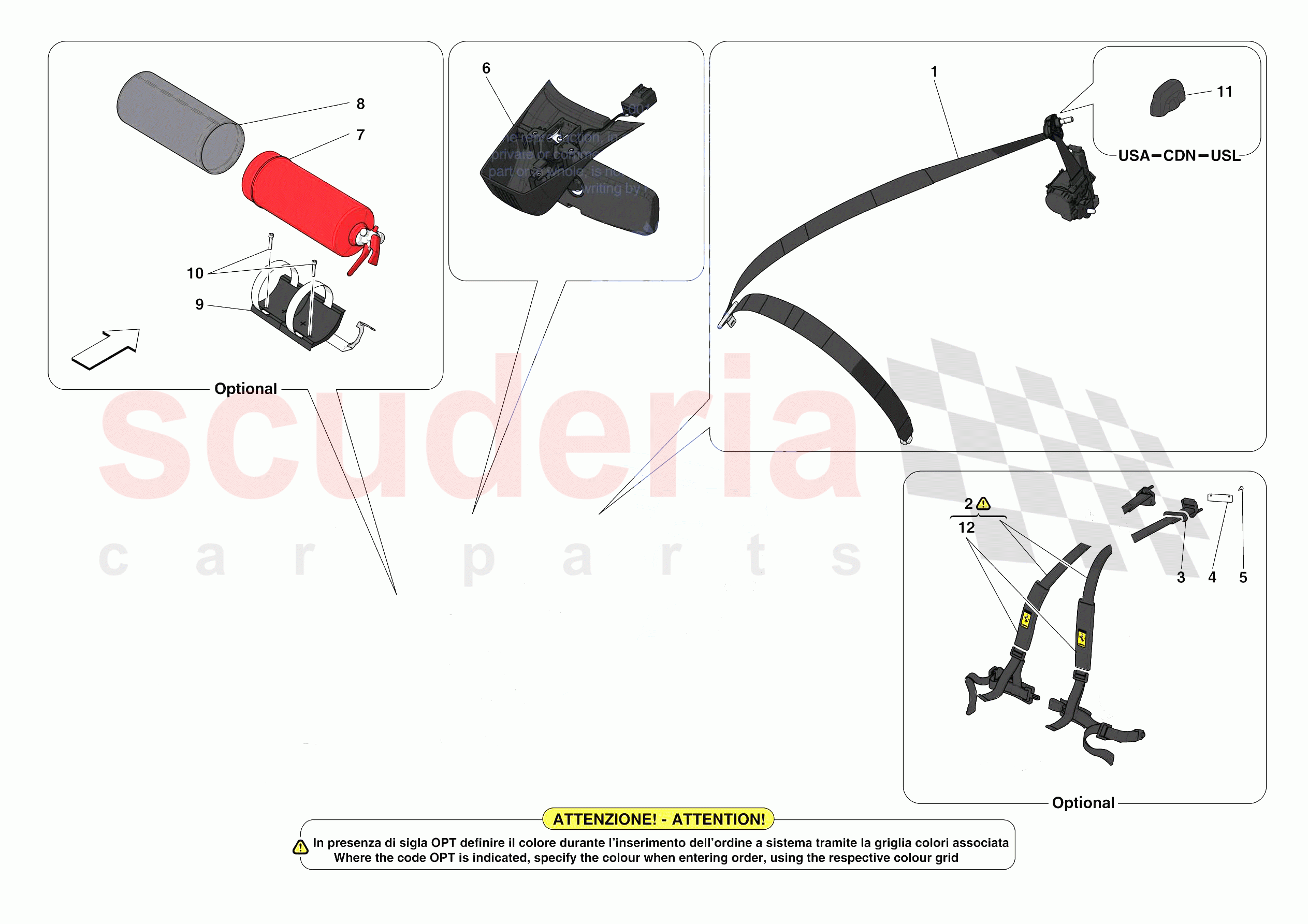 OTHER INTERIOR TRIM ACCESSORIES of Ferrari Ferrari 488 Pista USA