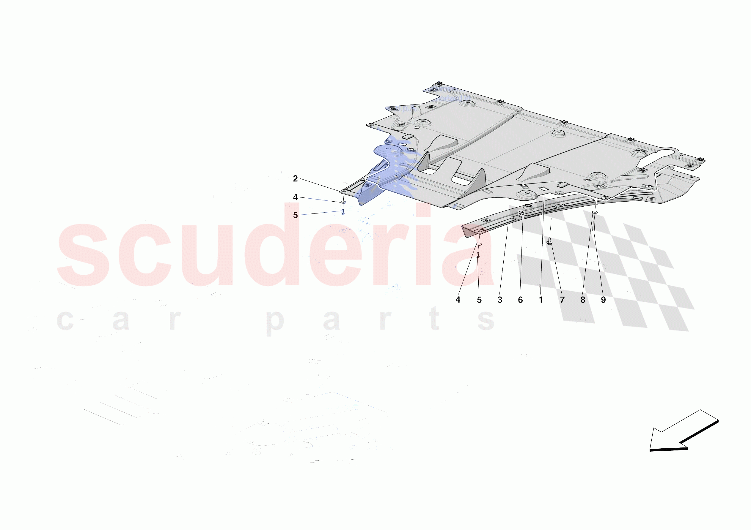 REAR SHIELDS of Ferrari Ferrari 812 Competizione A Europe