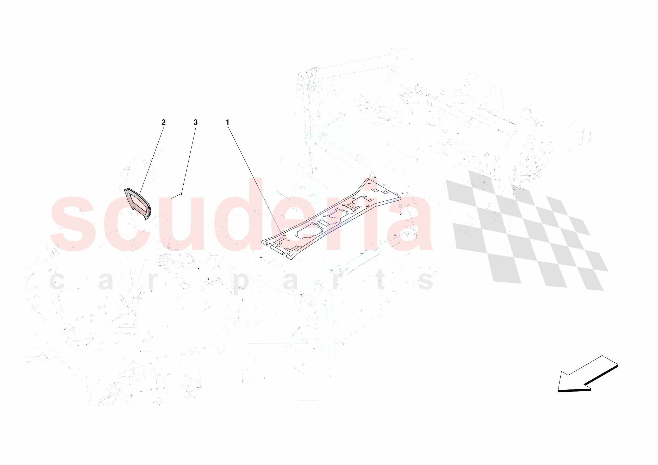 INTERNAL CABIN INSULATION of Ferrari Ferrari 812 Competizione A Europe