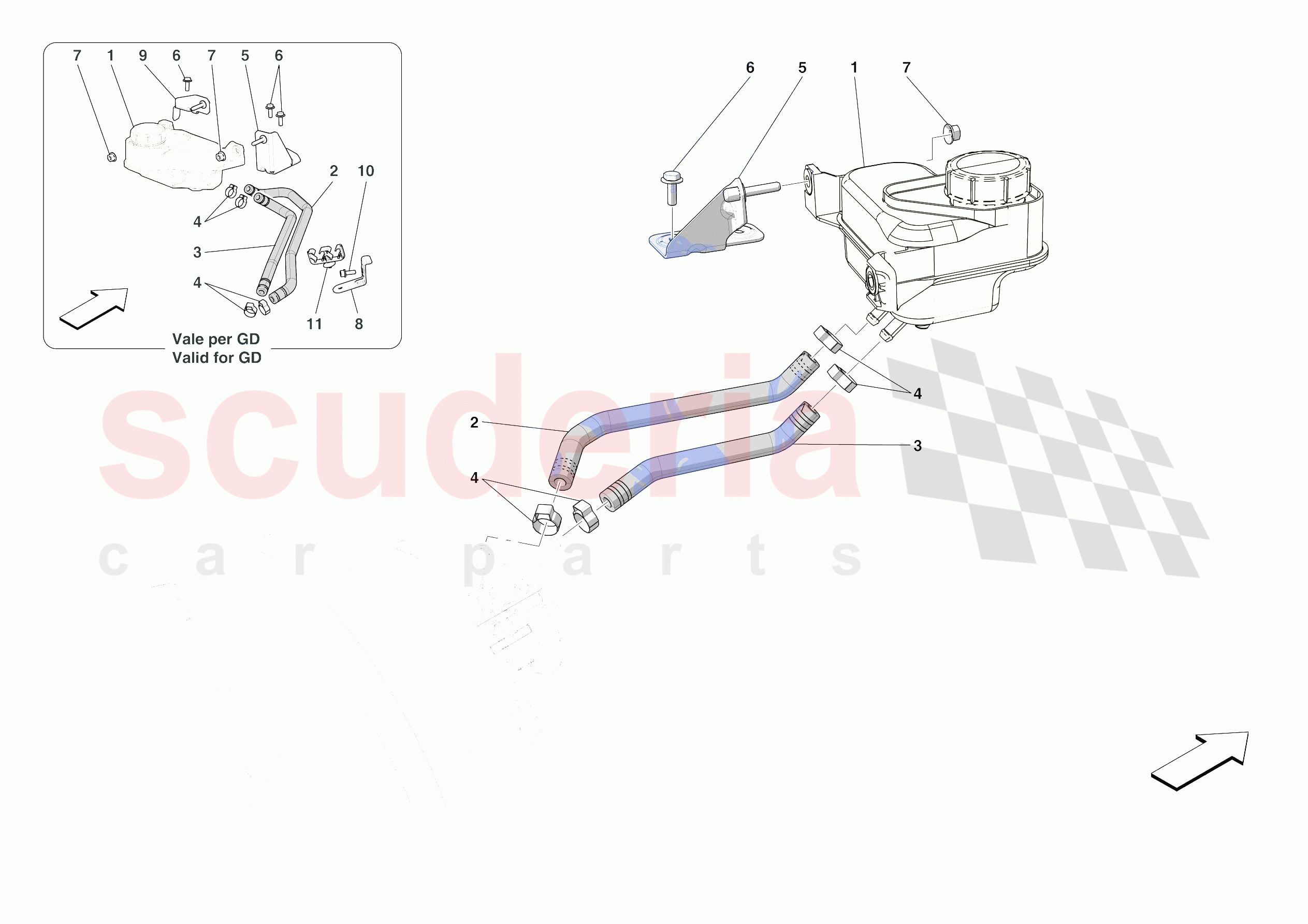 BRAKE MASTER CYLINDER RESERVOIR of Ferrari Ferrari 812 Competizione A USA