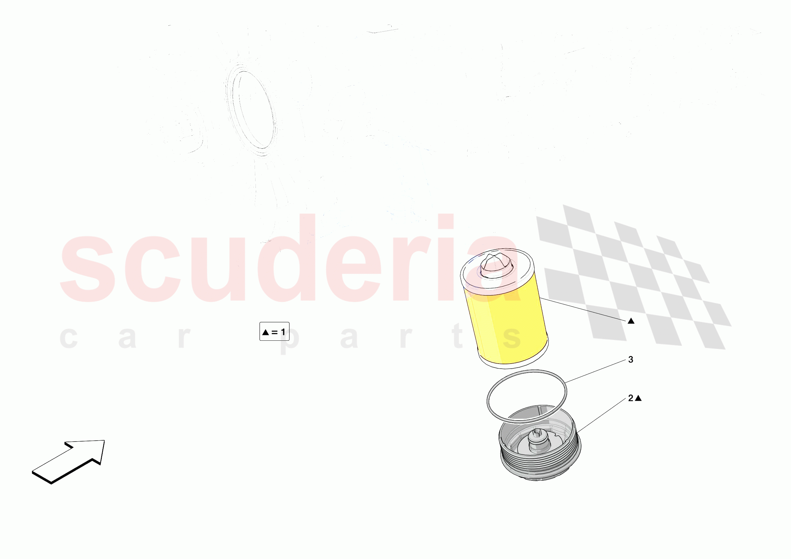 LUBRICATION FILTERS of Ferrari Ferrari 812 Competizione Europe