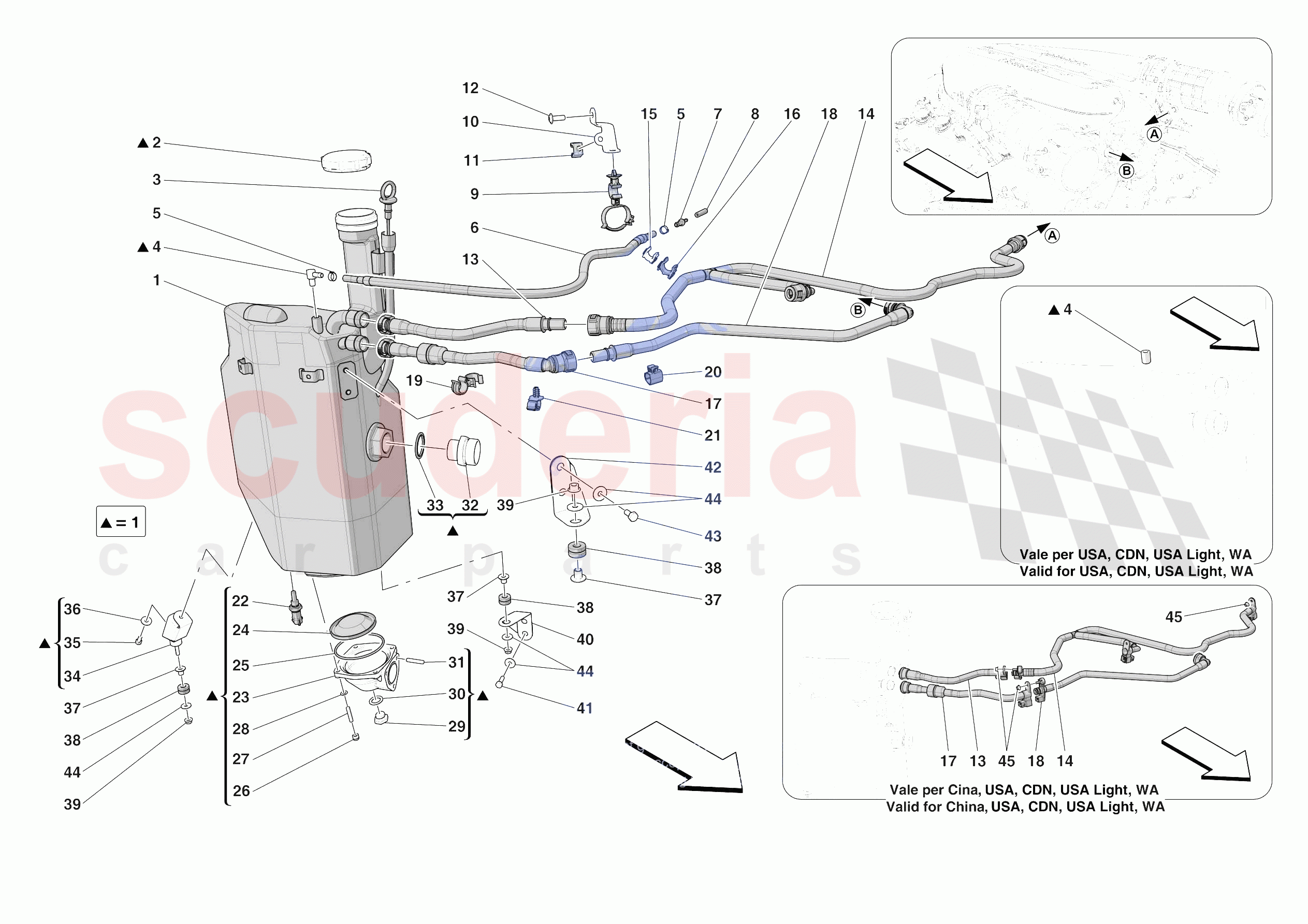 ENGINE OIL RADIATOR AND TANK of Ferrari Ferrari 812 Competizione Europe