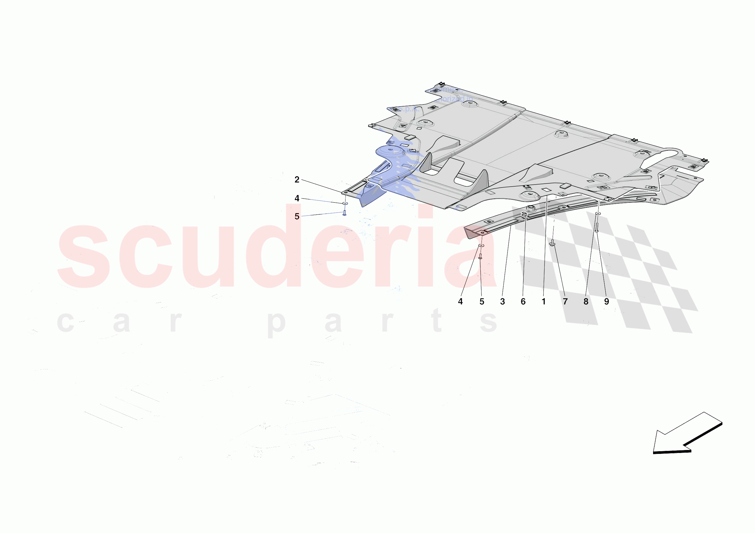 REAR SHIELDS of Ferrari Ferrari 812 Competizione Europe