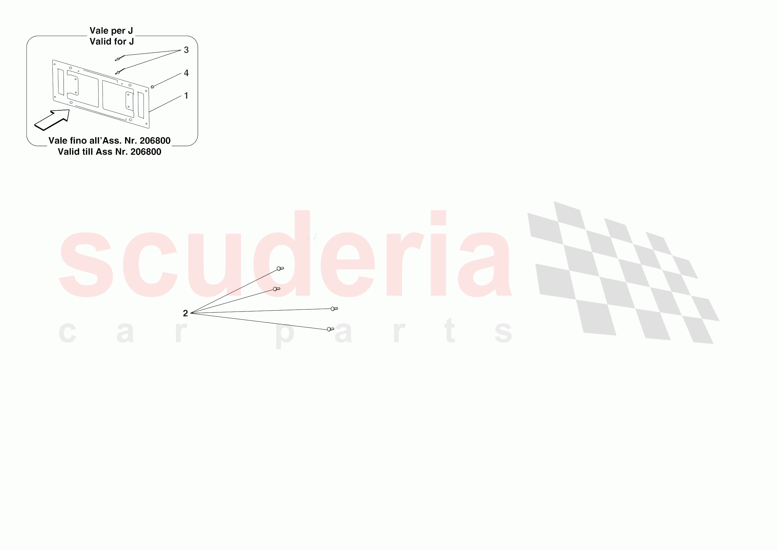 REAR LICENCE PLATE INSTALLATION of Ferrari Ferrari 812 Competizione Europe