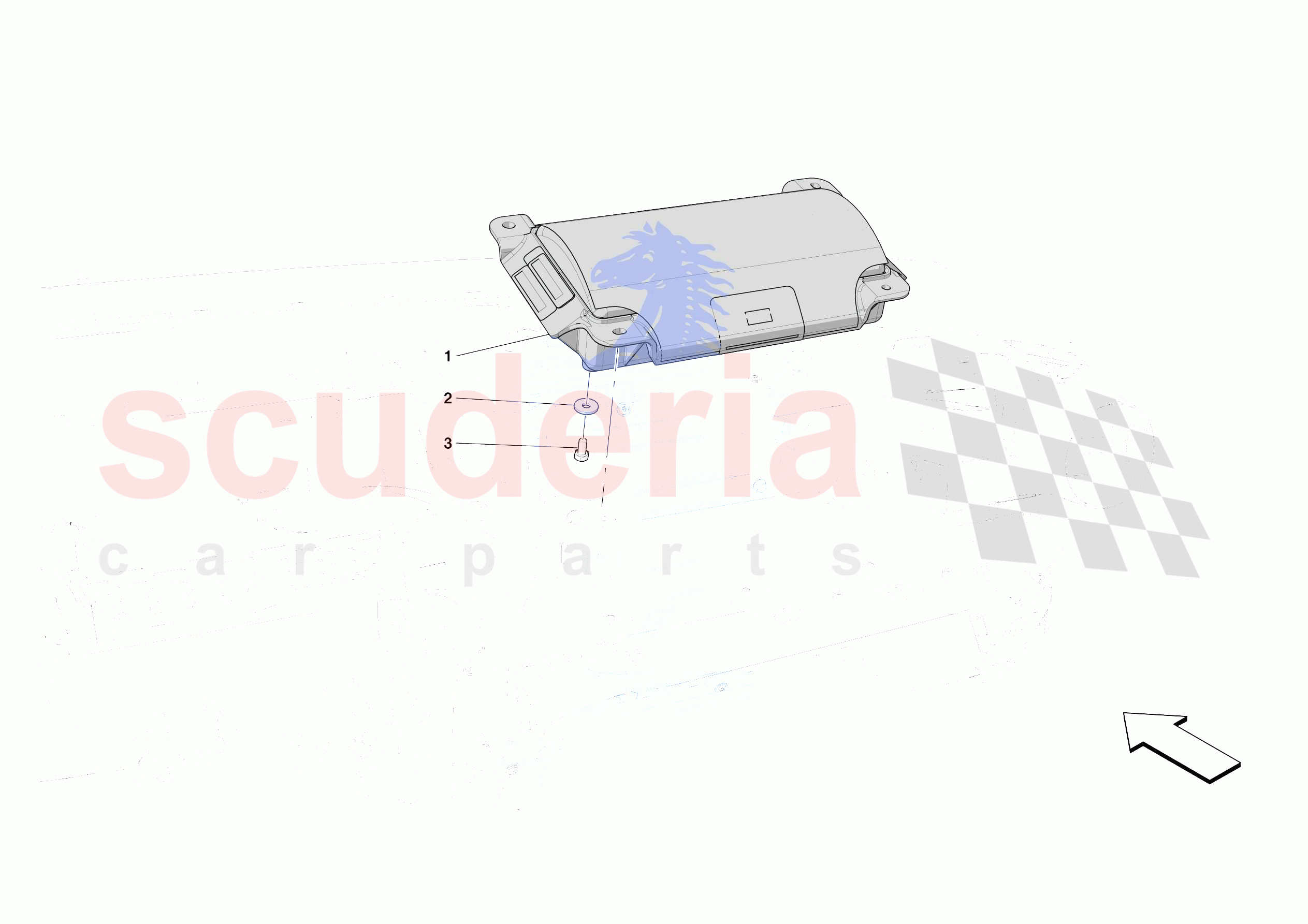 DASHBOARD - PASSENGER AIRBAG of Ferrari Ferrari 812 Competizione Europe