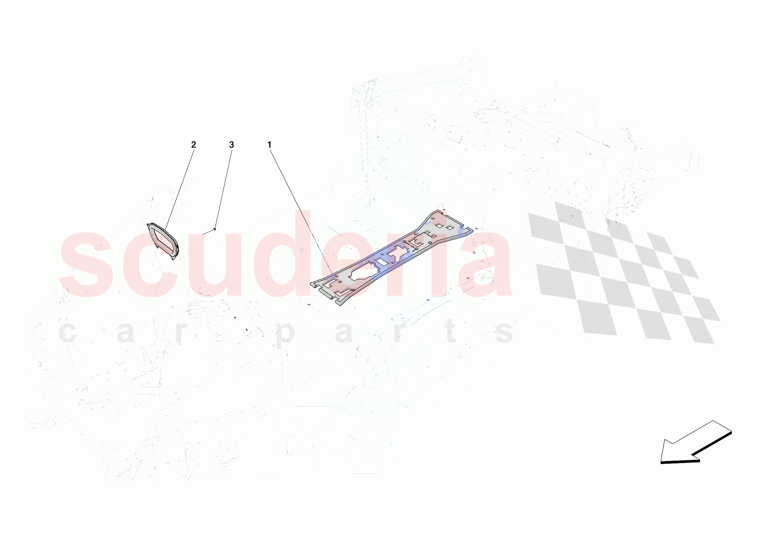 INTERNAL CABIN INSULATION of Ferrari Ferrari 812 Competizione Europe RH