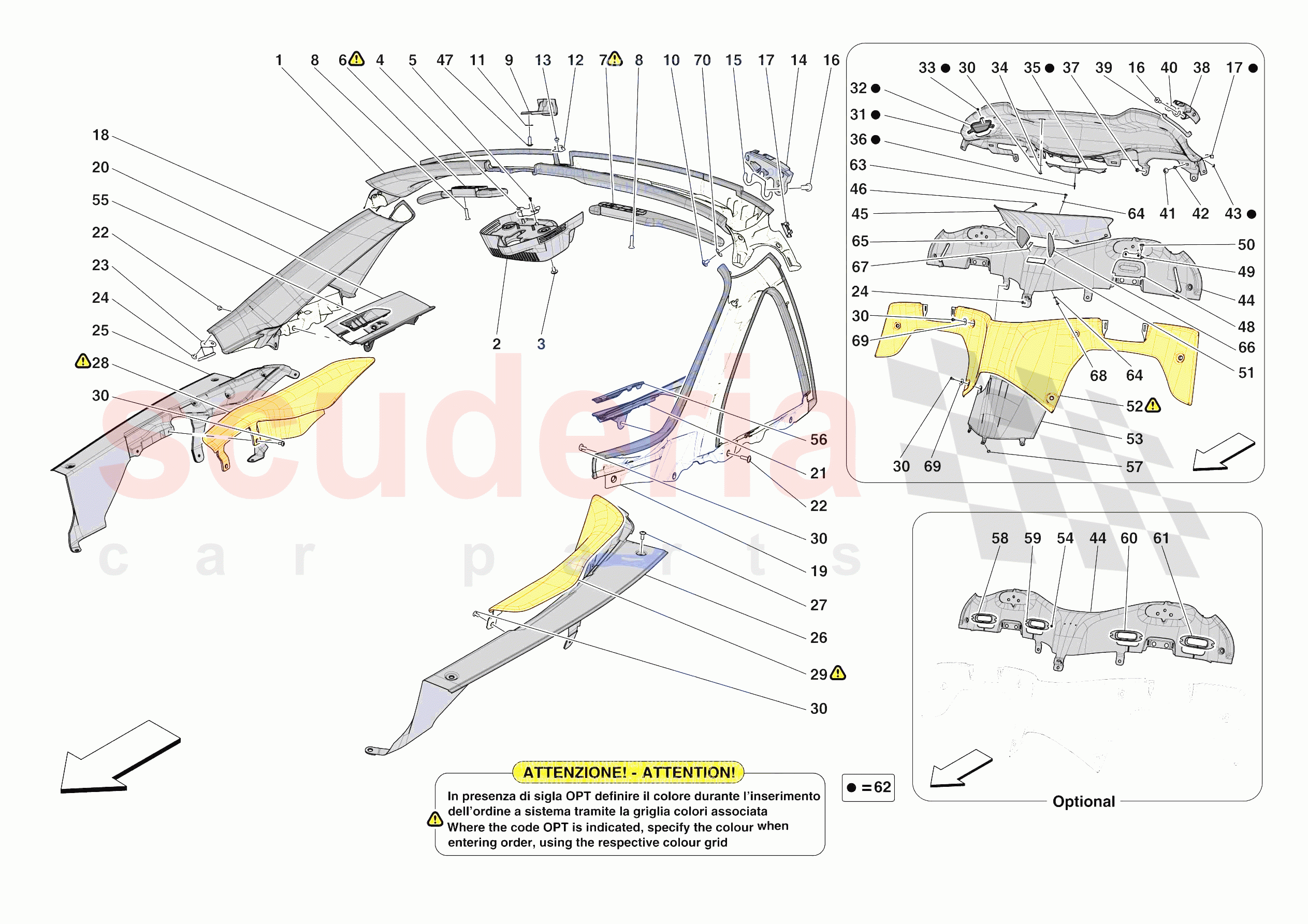 INNER TRIM (ABOVE BELTLINE) of Ferrari Ferrari Daytona SP3 Europe