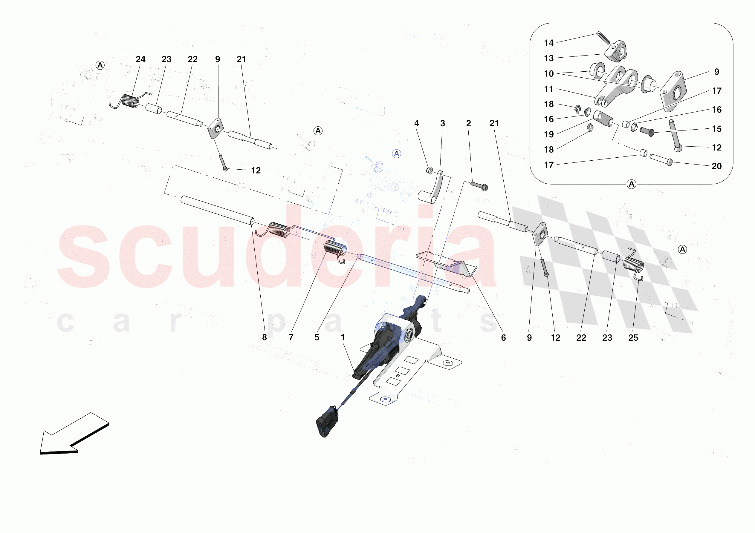 REAR ACTIVE AERO of Ferrari Ferrari F8 Spider Europe RH