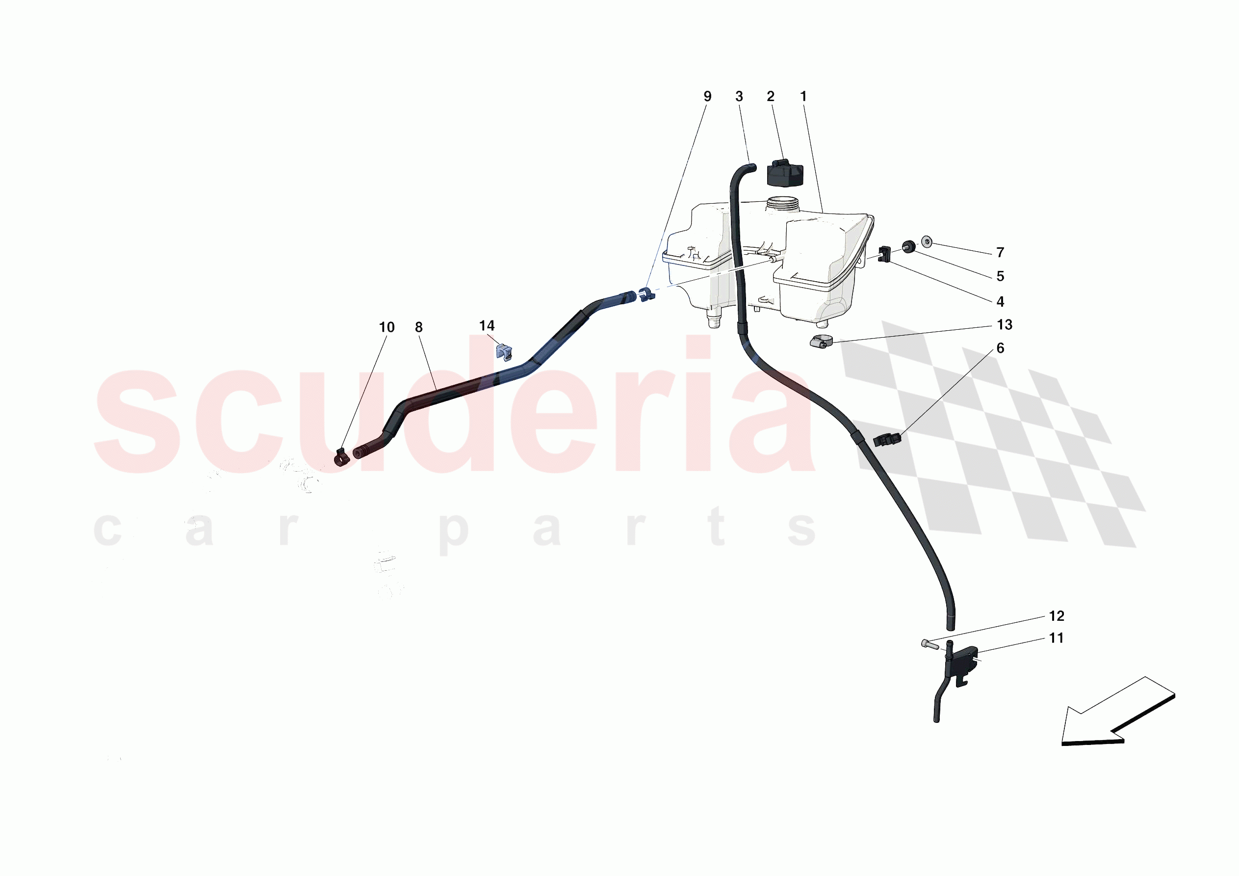 EXPANSION TANK of Ferrari Ferrari F8 Spider USA