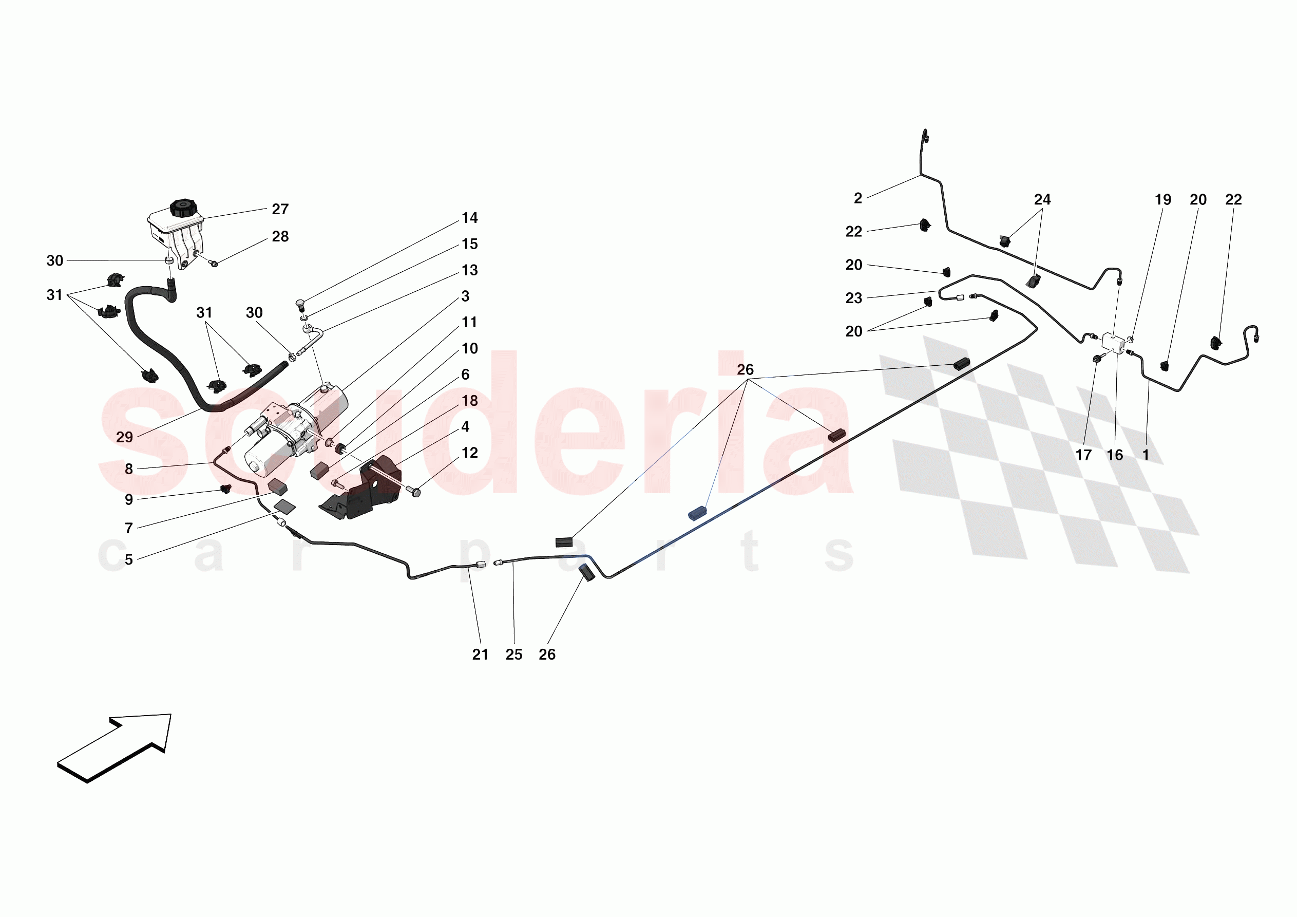 LIFTING THE VEHICLE of Ferrari Ferrari F8 Tributo Europe RH