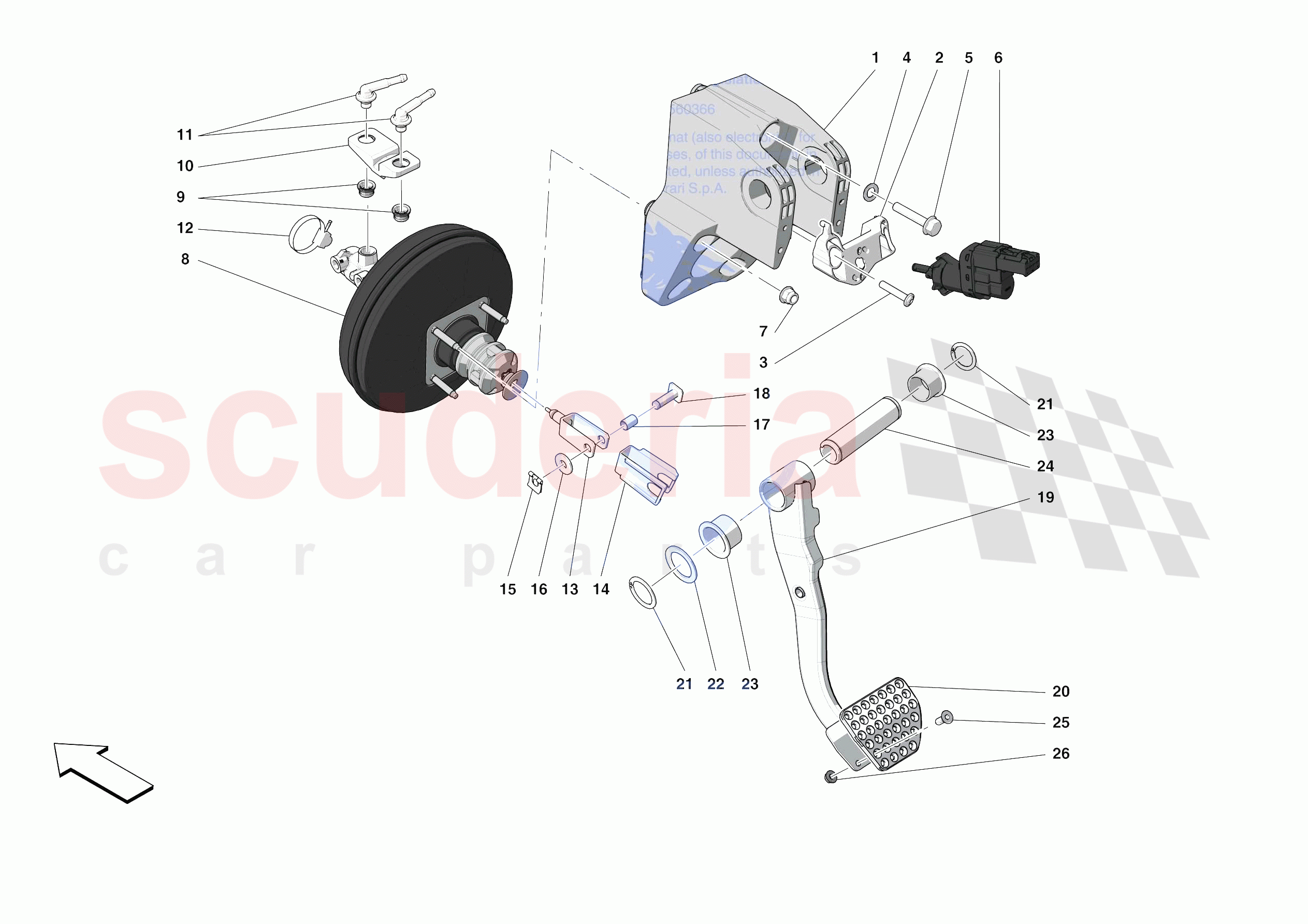 PEDAL BOARD of Ferrari Ferrari F8 Tributo USA