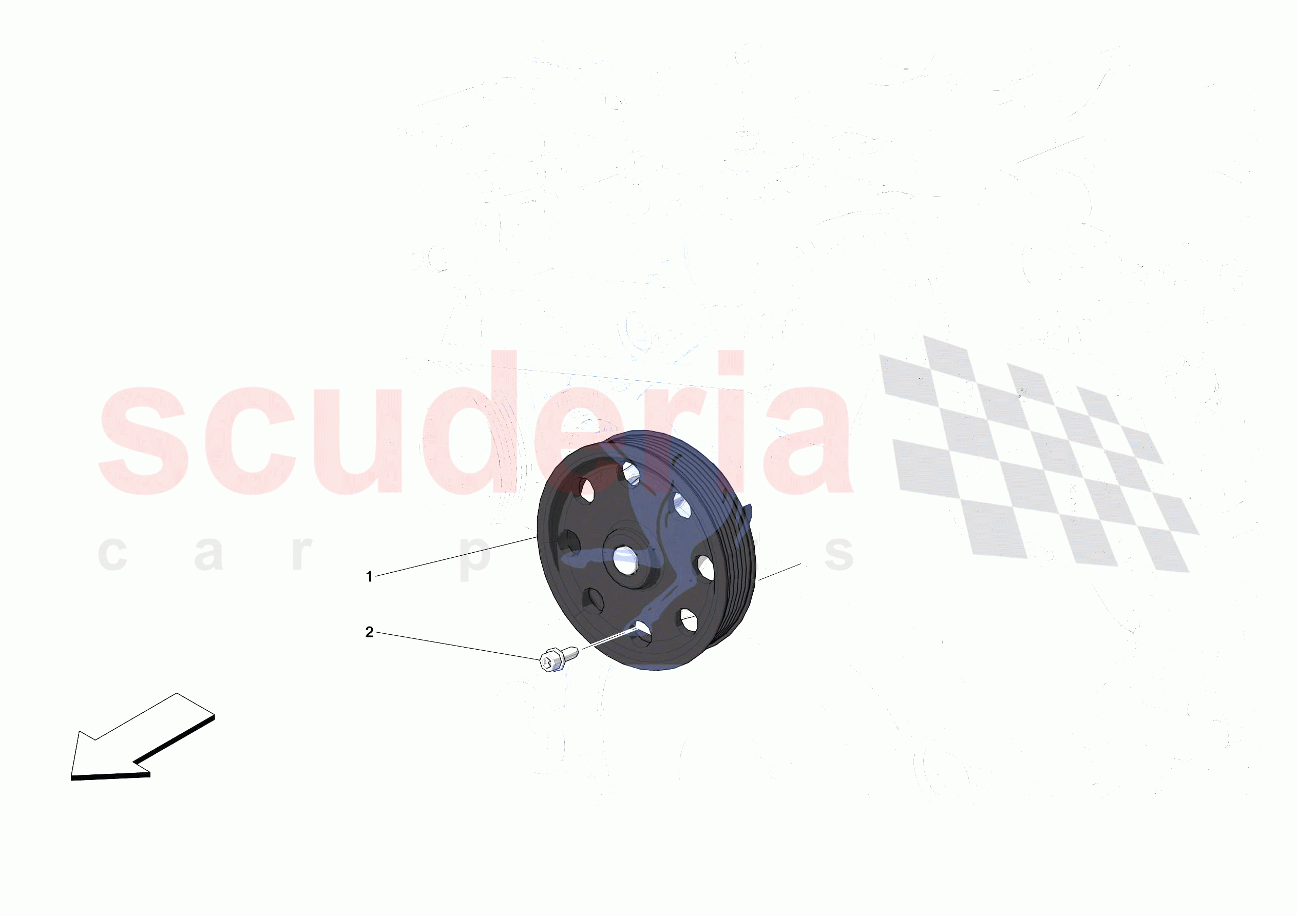 ENGINE COOLANT PUMP of Ferrari Ferrari Portofino Europe