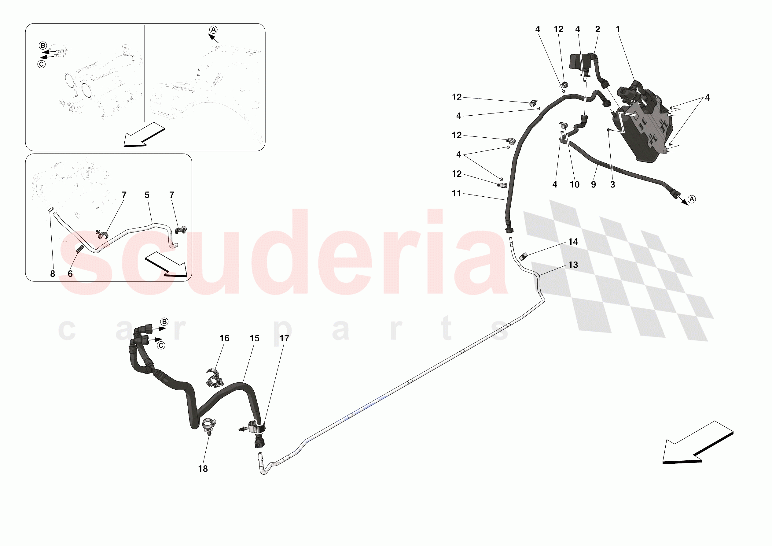 EVAPORATIVE EMISSIONS CONTROL SYSTEM of Ferrari Ferrari Portofino Europe