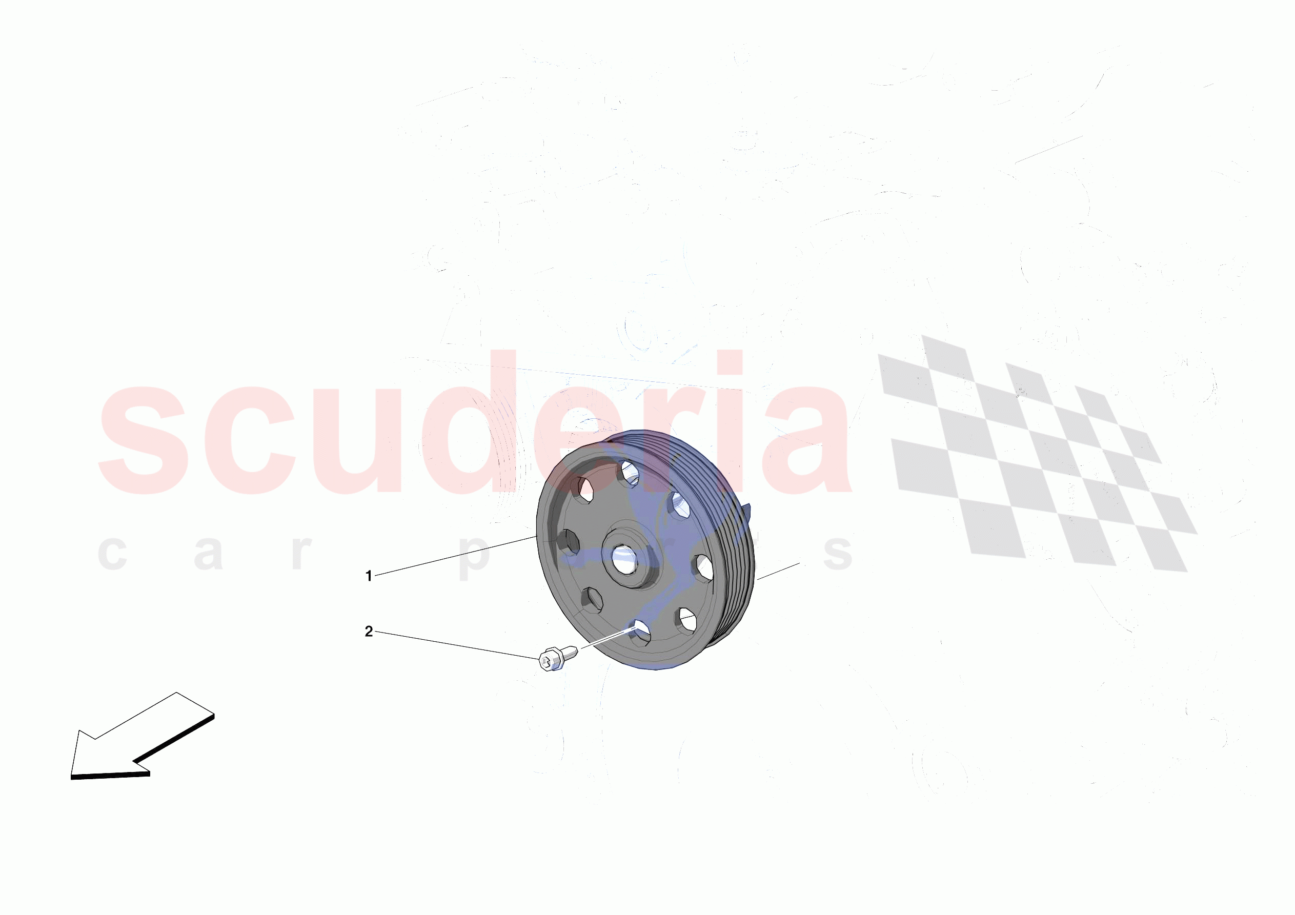 ENGINE COOLING SYSTEM PUMP of Ferrari Ferrari Portofino M Europe RH