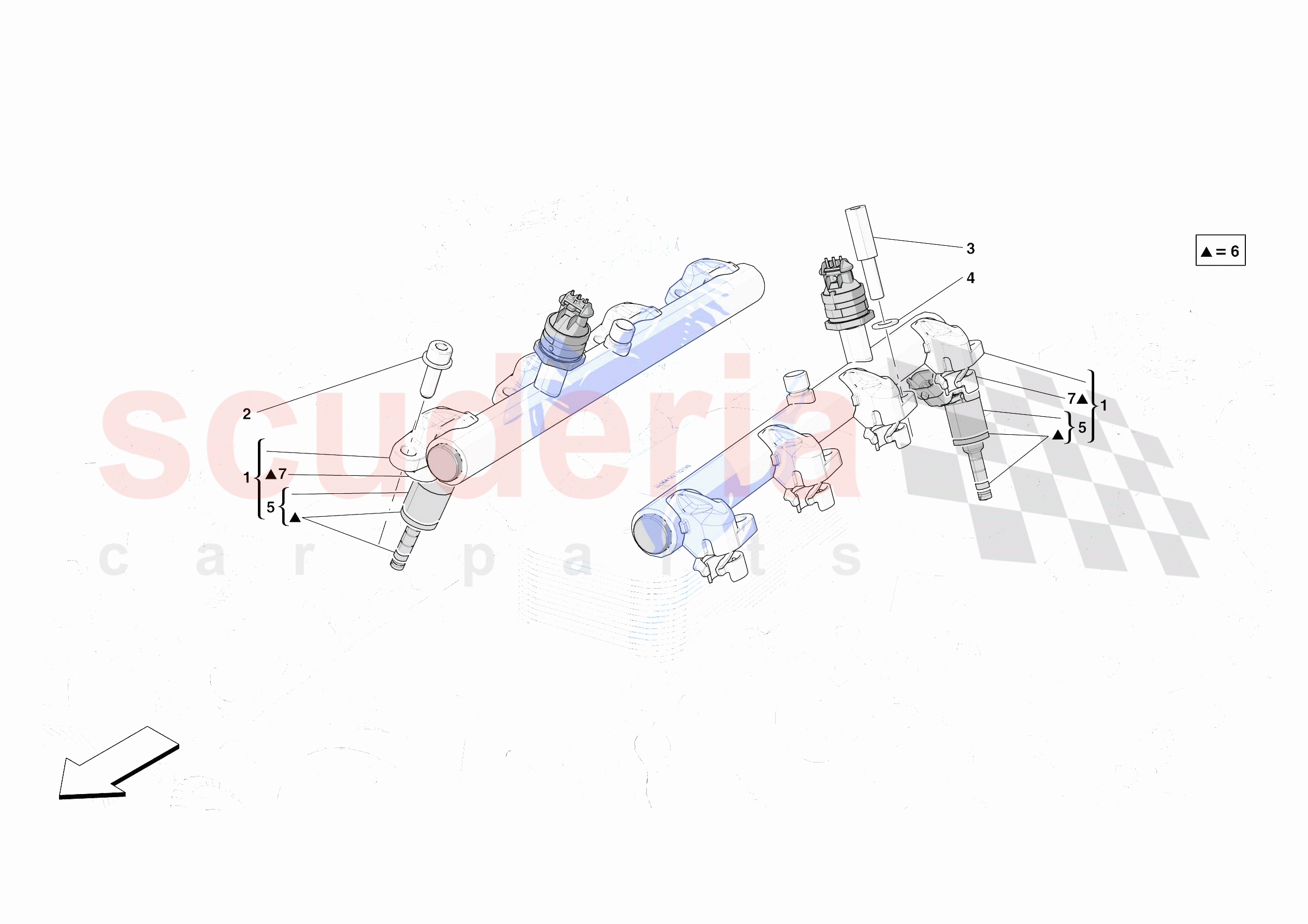 INJECTOR PIPES of Ferrari Ferrari Portofino M USA