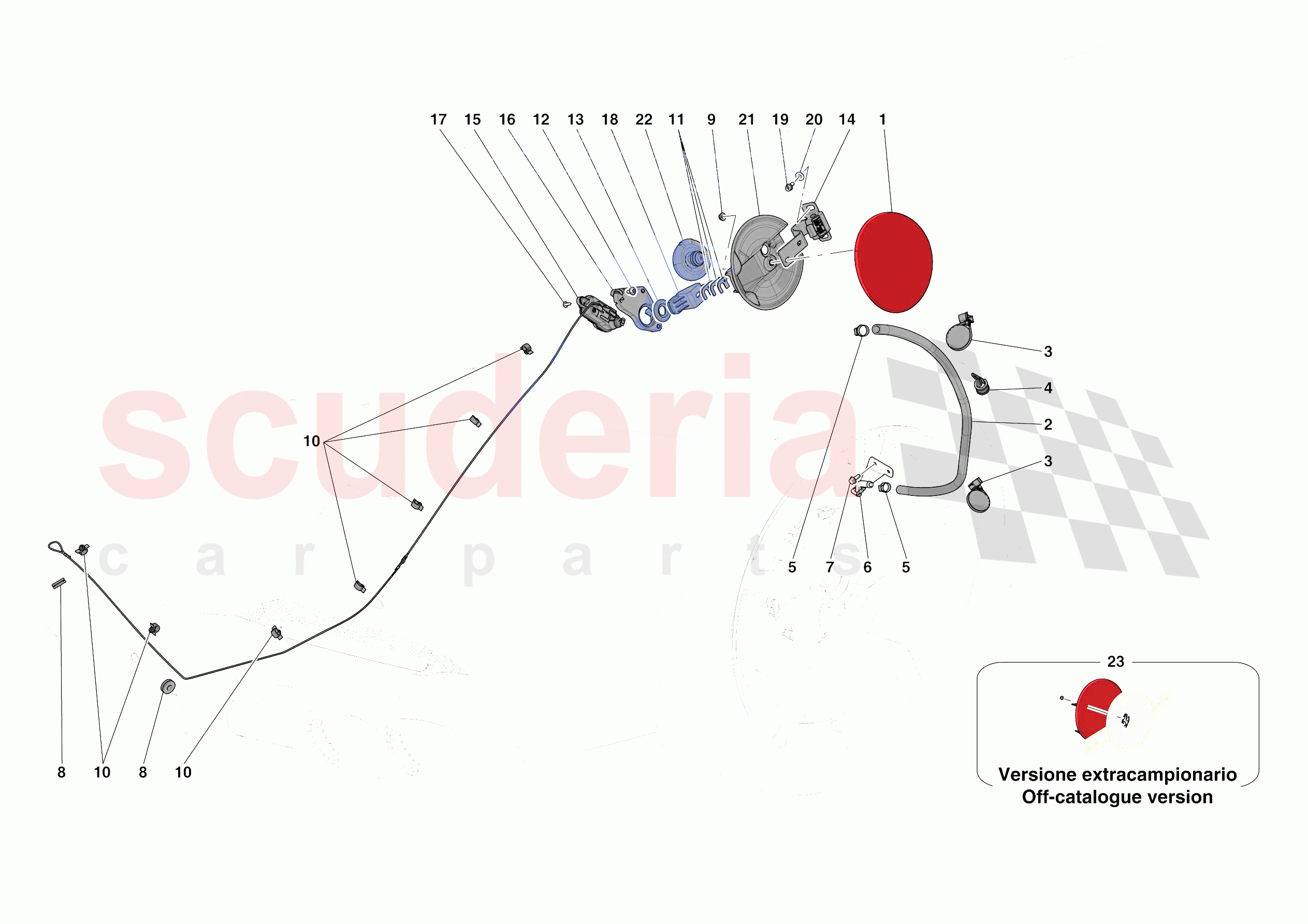 FUEL FILLER SEAT of Ferrari Ferrari Portofino M USA