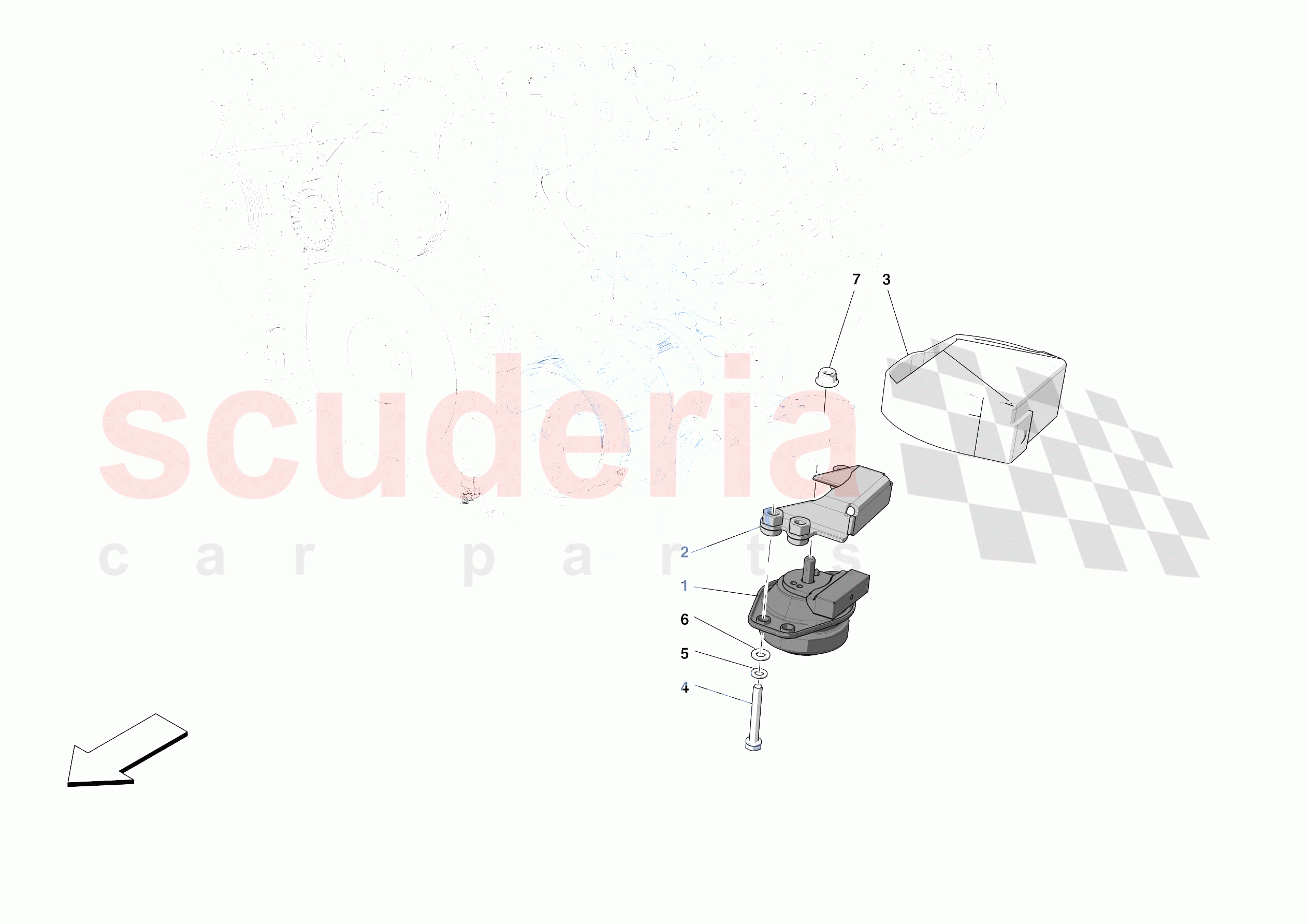 ENGINE MOUNTING BUSH of Ferrari Ferrari Portofino USA