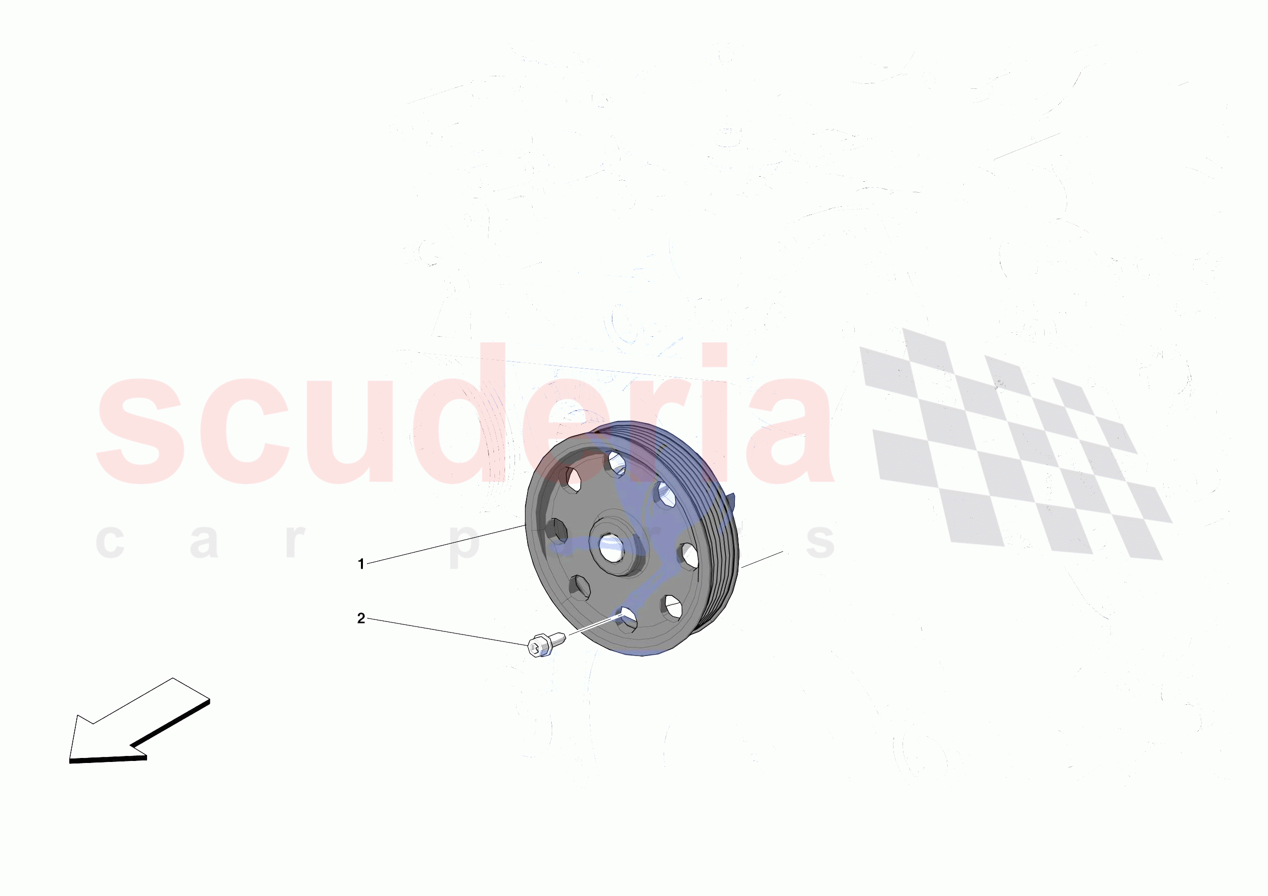 ENGINE COOLING SYSTEM PUMP of Ferrari Ferrari Roma Europe