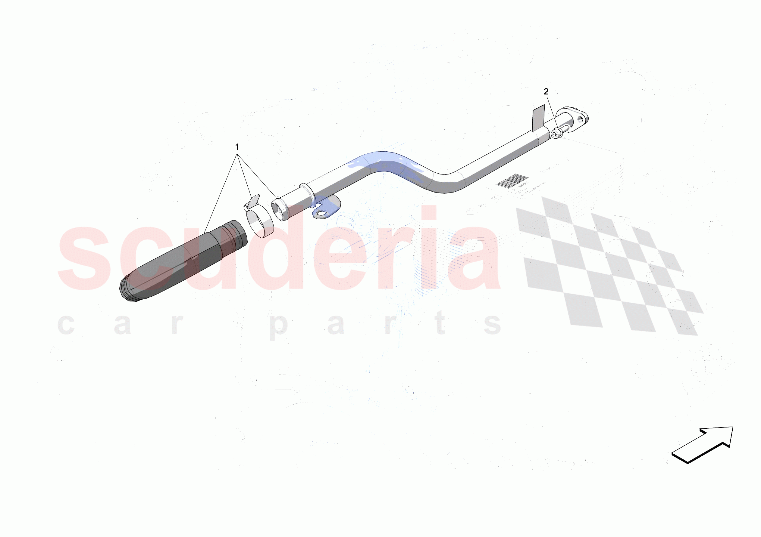ENGINE COOLING SYSTEM PIPES of Ferrari Ferrari Roma Europe