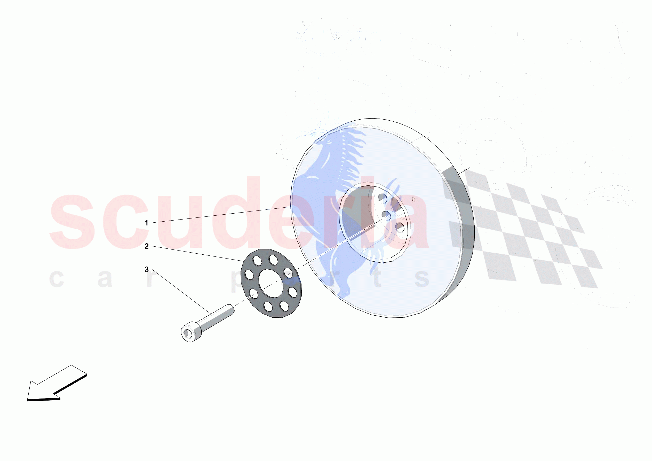 TORSION DAMPER of Ferrari Ferrari Roma Europe RH