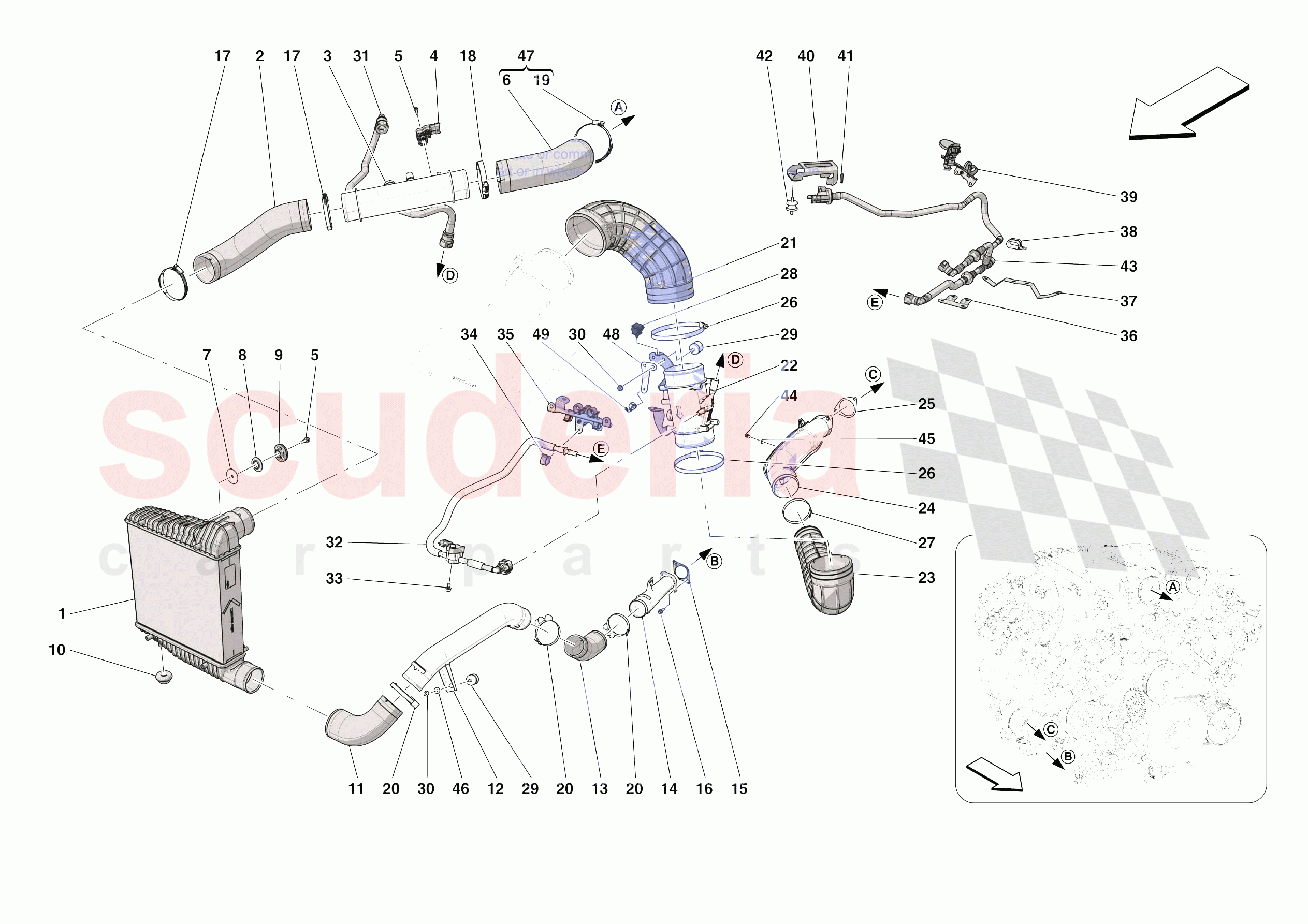 INTERCOOLER of Ferrari Ferrari Roma Spider Europe