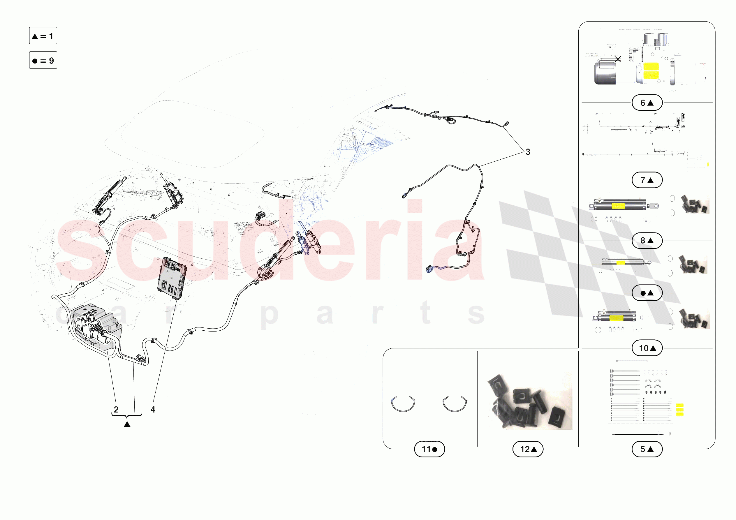 ROOF - HYDRAULICS of Ferrari Ferrari Roma Spider Europe RH