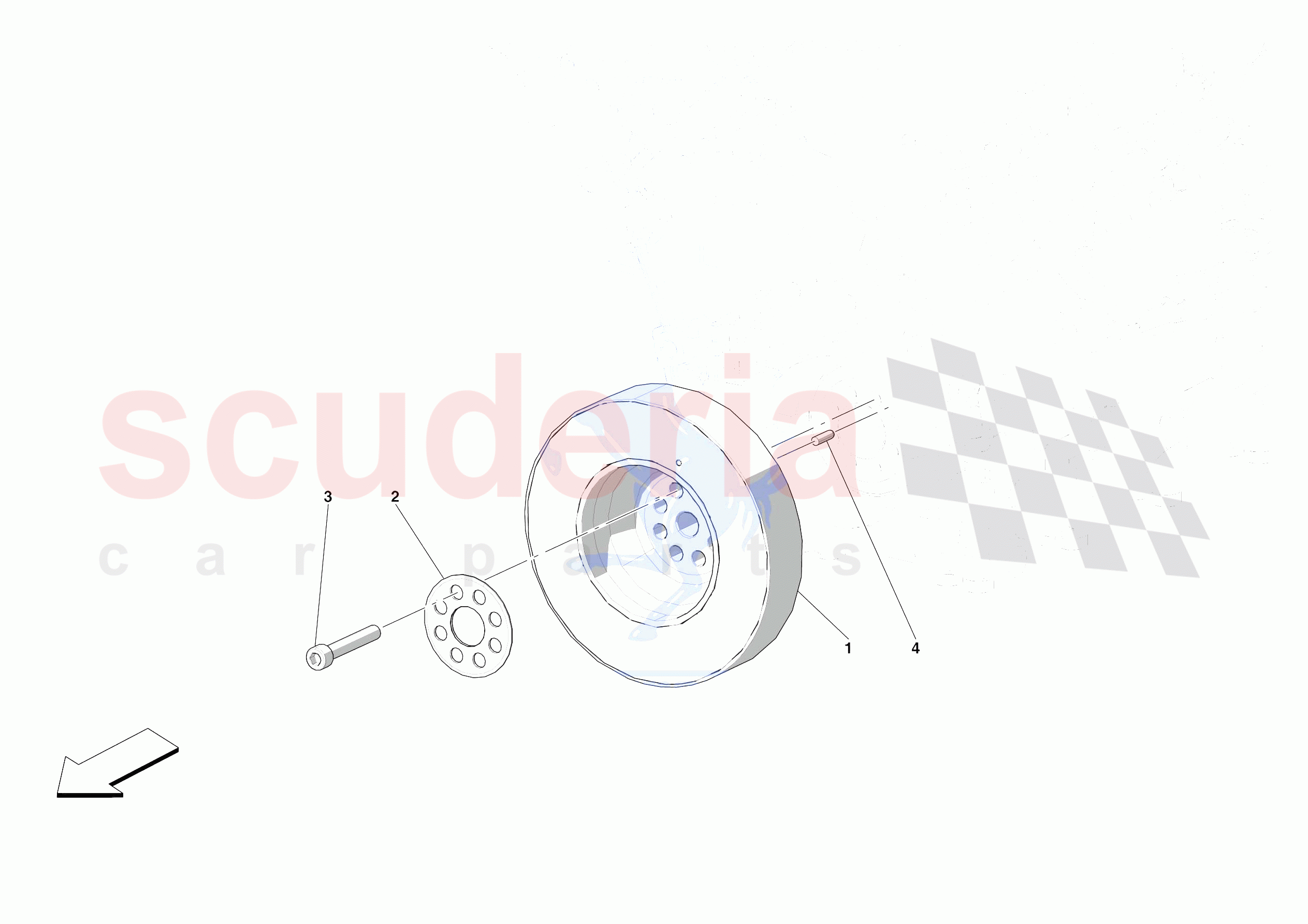 TORSION DAMPER of Ferrari Ferrari SF90 Spider Europe RH