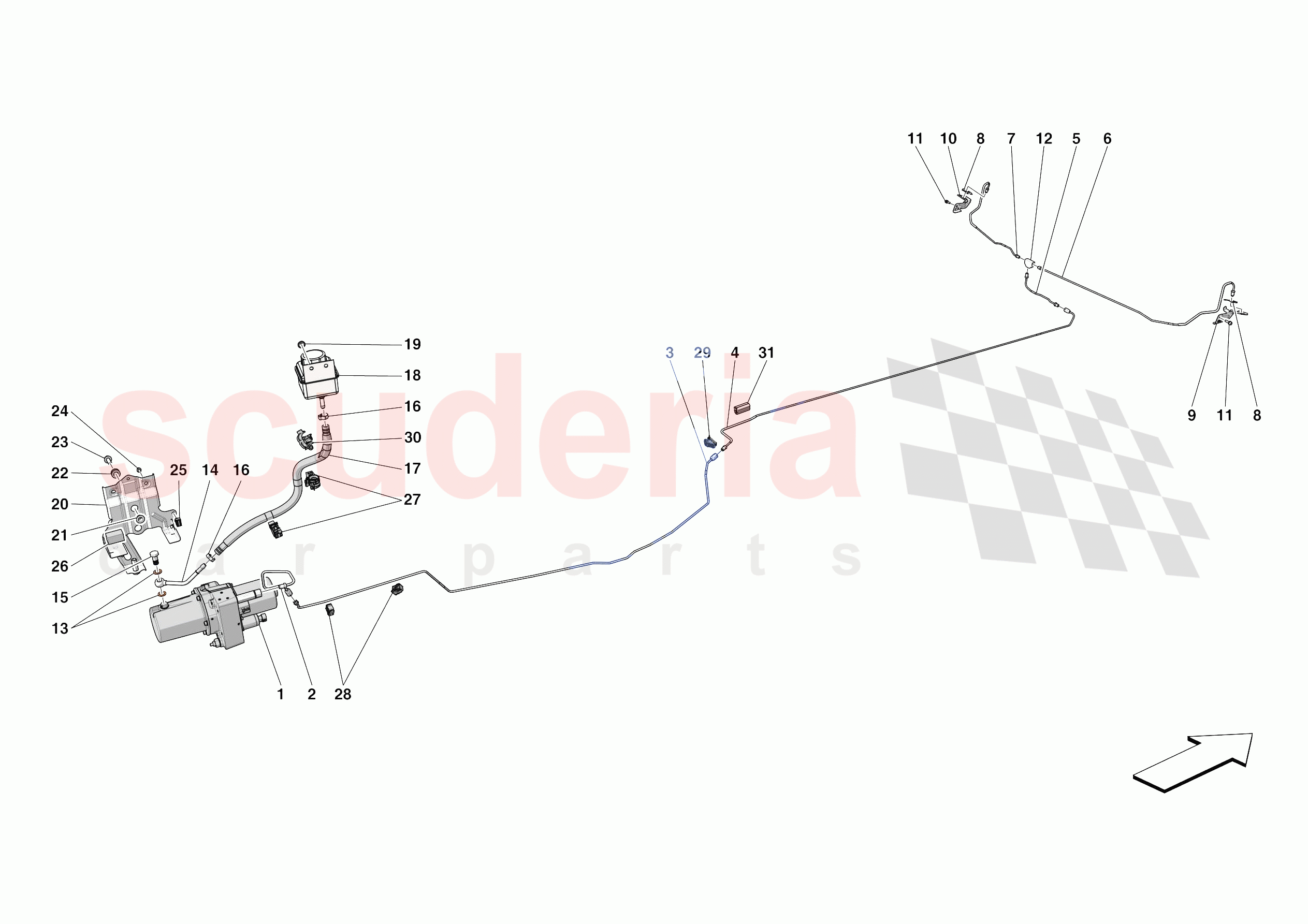 LIFTING THE VEHICLE of Ferrari Ferrari SF90 Spider Europe RH