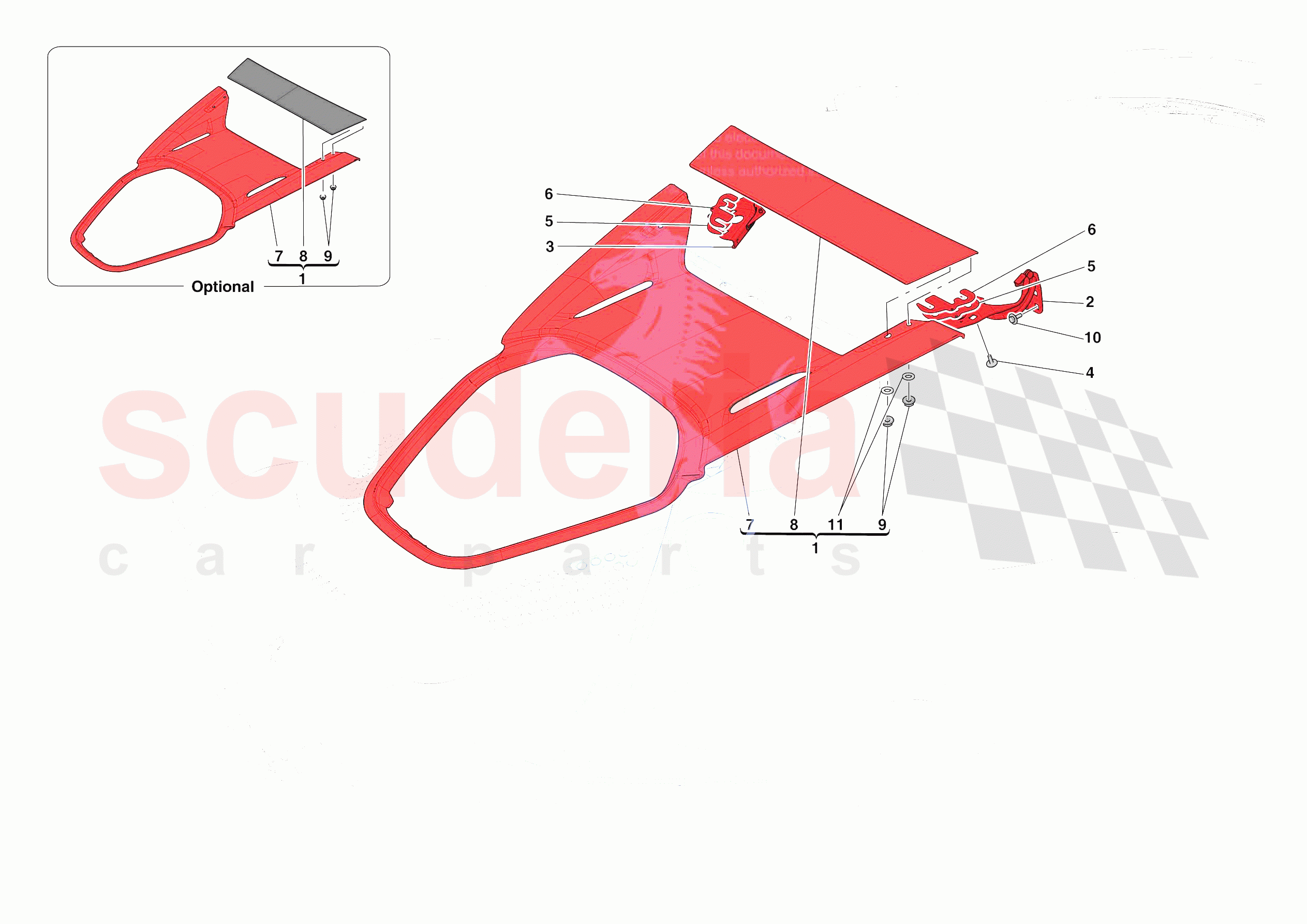 REAR LID SUBSTRUCTURE of Ferrari Ferrari SF90 Stradale Europe