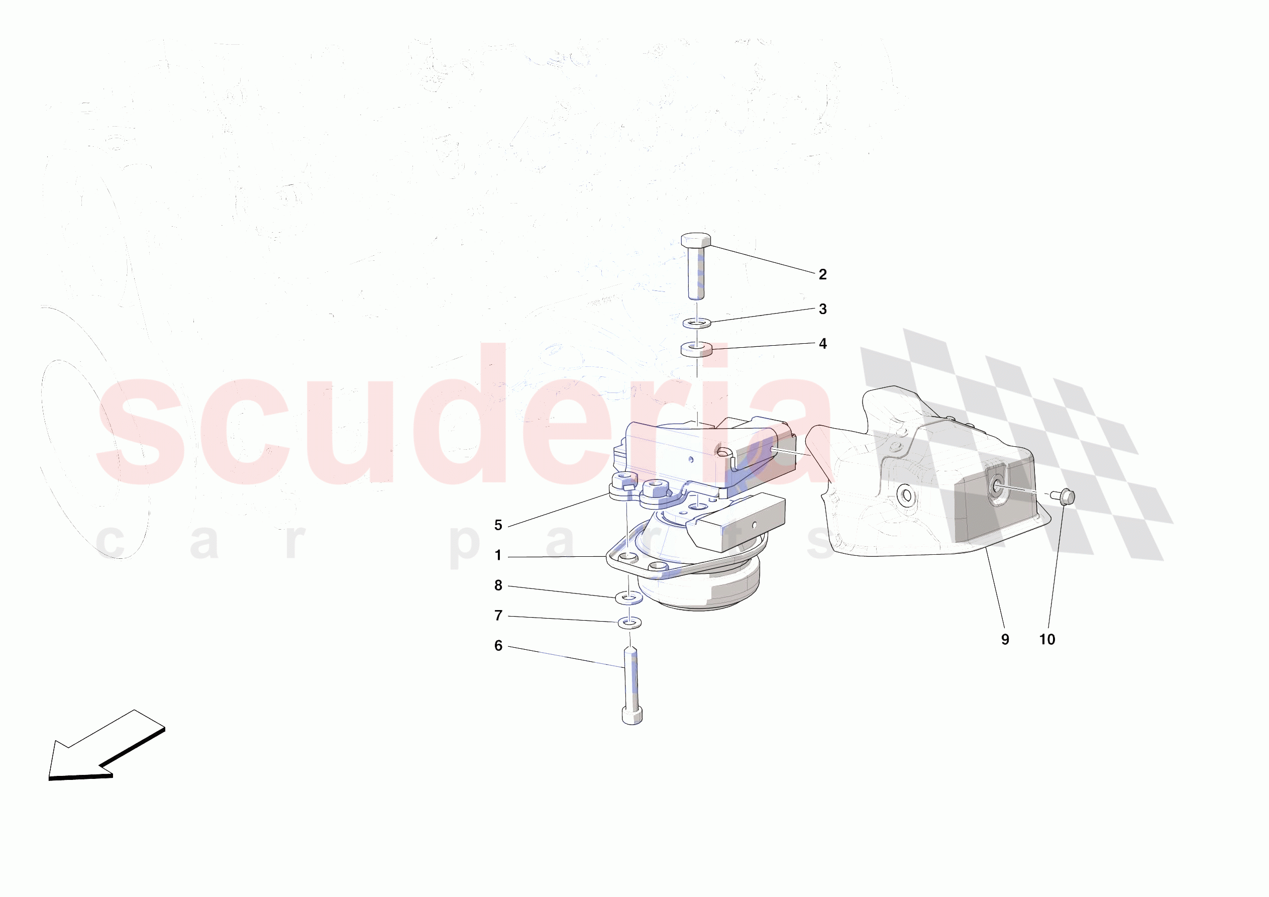 ENGINE SUSPENSION BUSH of Ferrari Ferrari SF90 Stradale USA