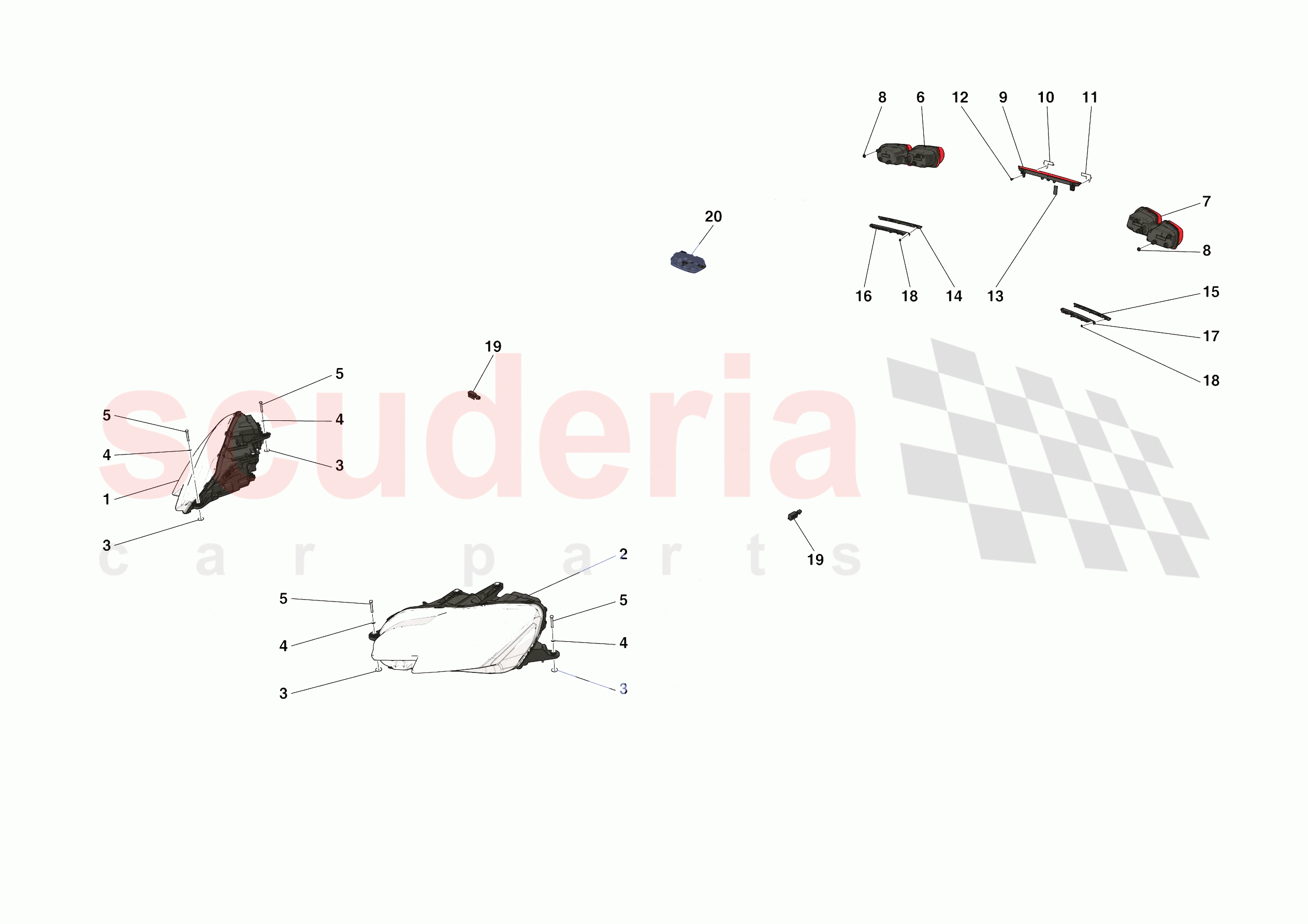 LIGHTING SYSTEMS of Ferrari Ferrari SF90 Stradale USA