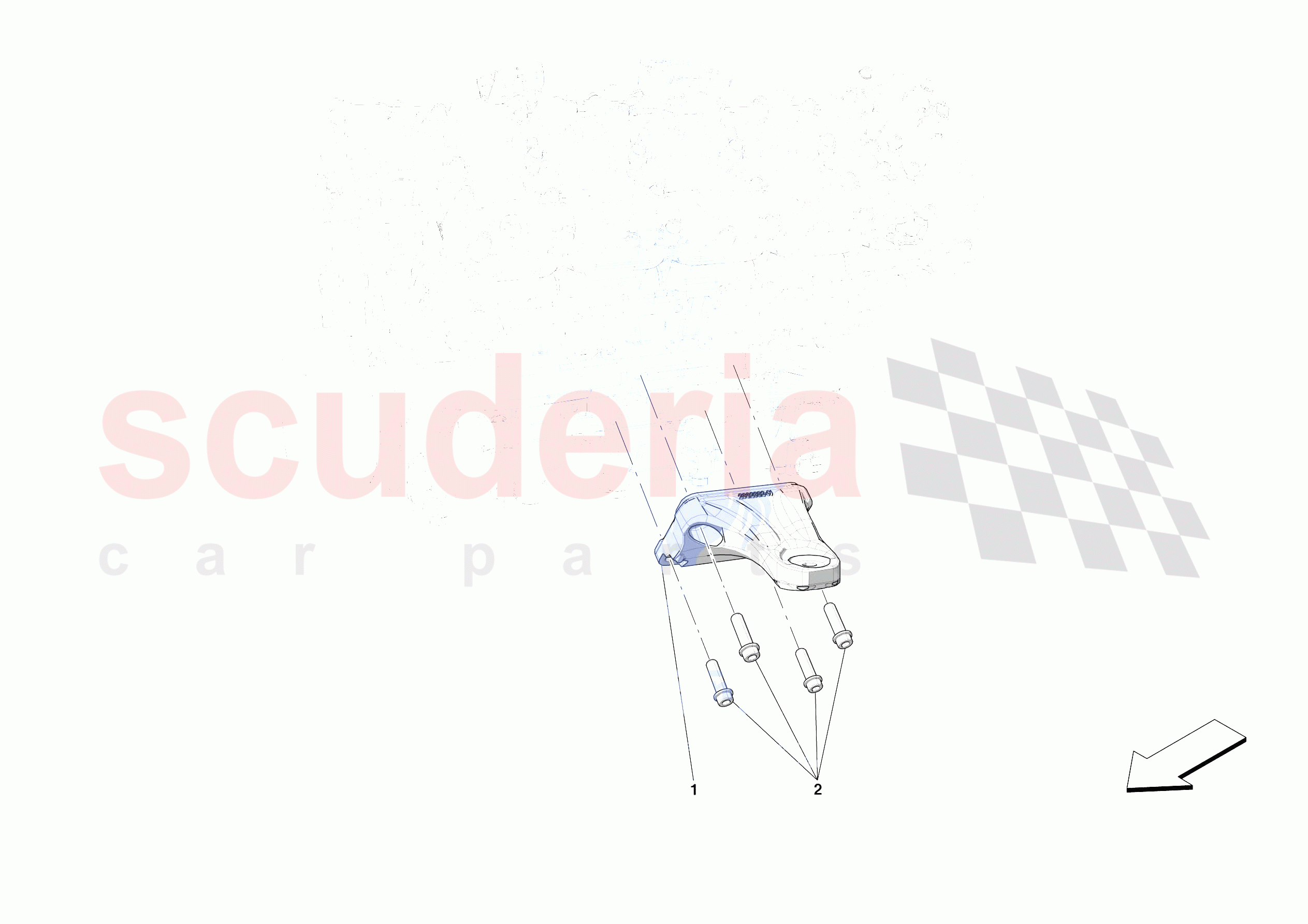 ENGINE SUSPENSION of Ferrari Ferrari SF90 XX Spider Europe