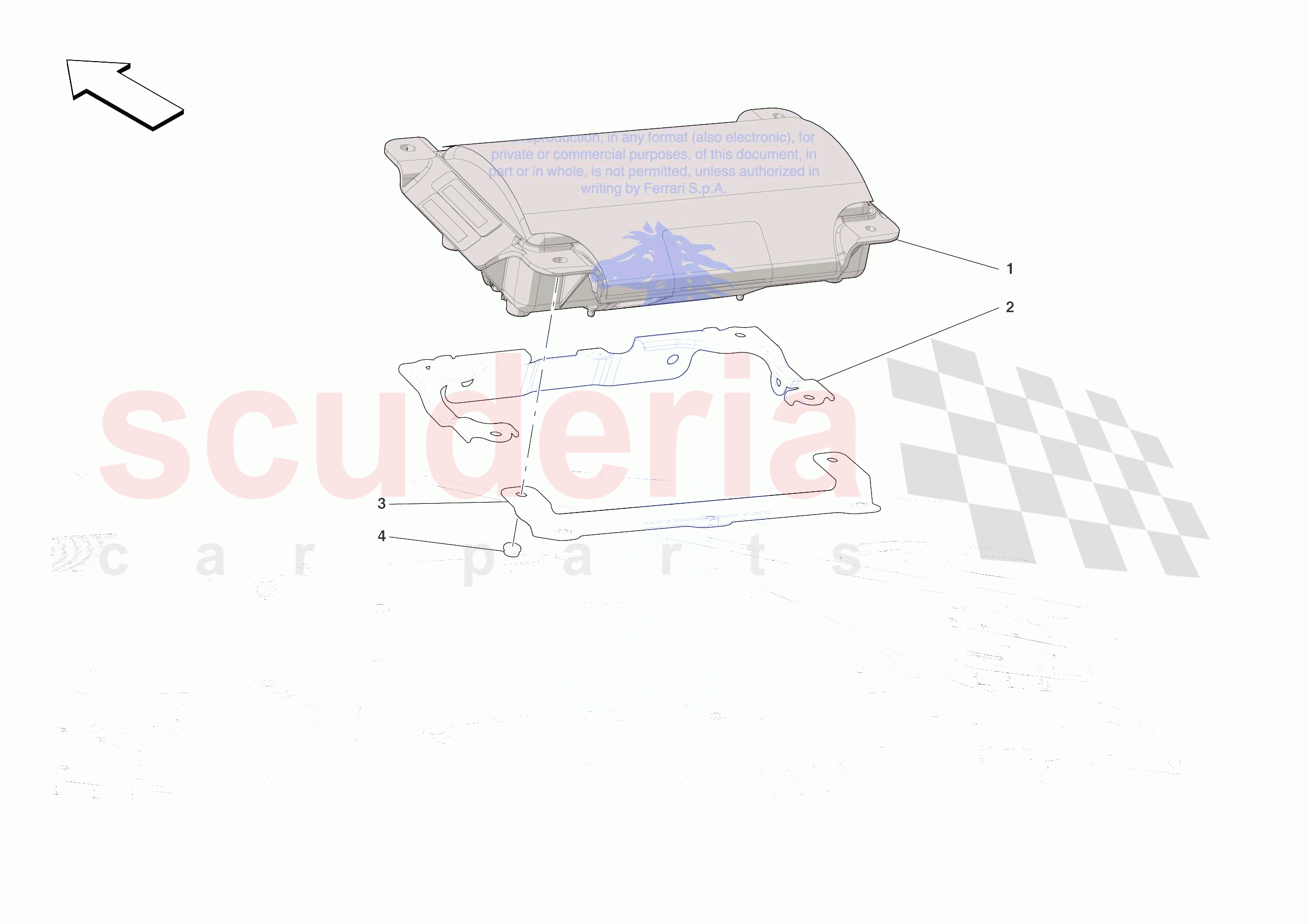 DASHBOARD - PASSENGER AIRBAG of Ferrari Ferrari SF90 XX Spider Europe