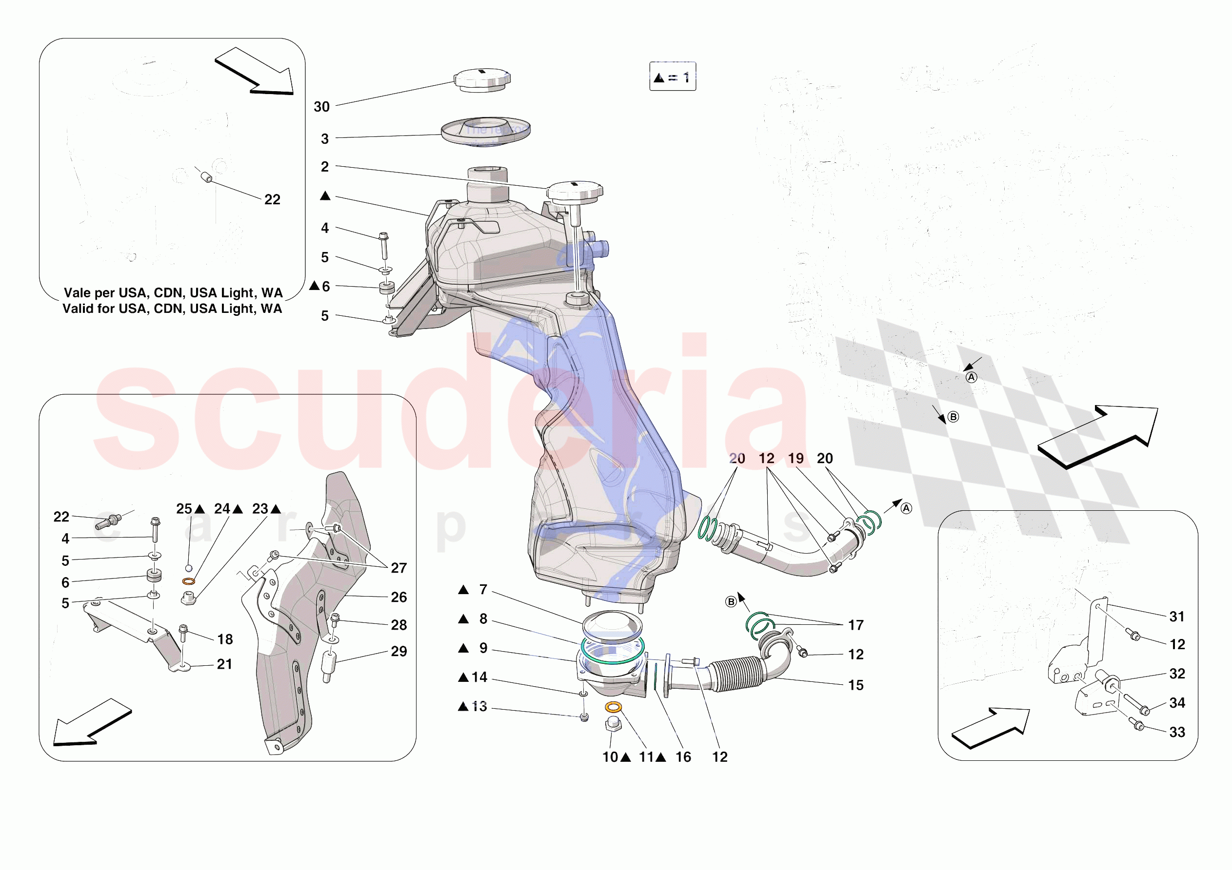 ENGINE OIL RADIATOR AND TANK of Ferrari Ferrari SF90 XX Stradale Europe