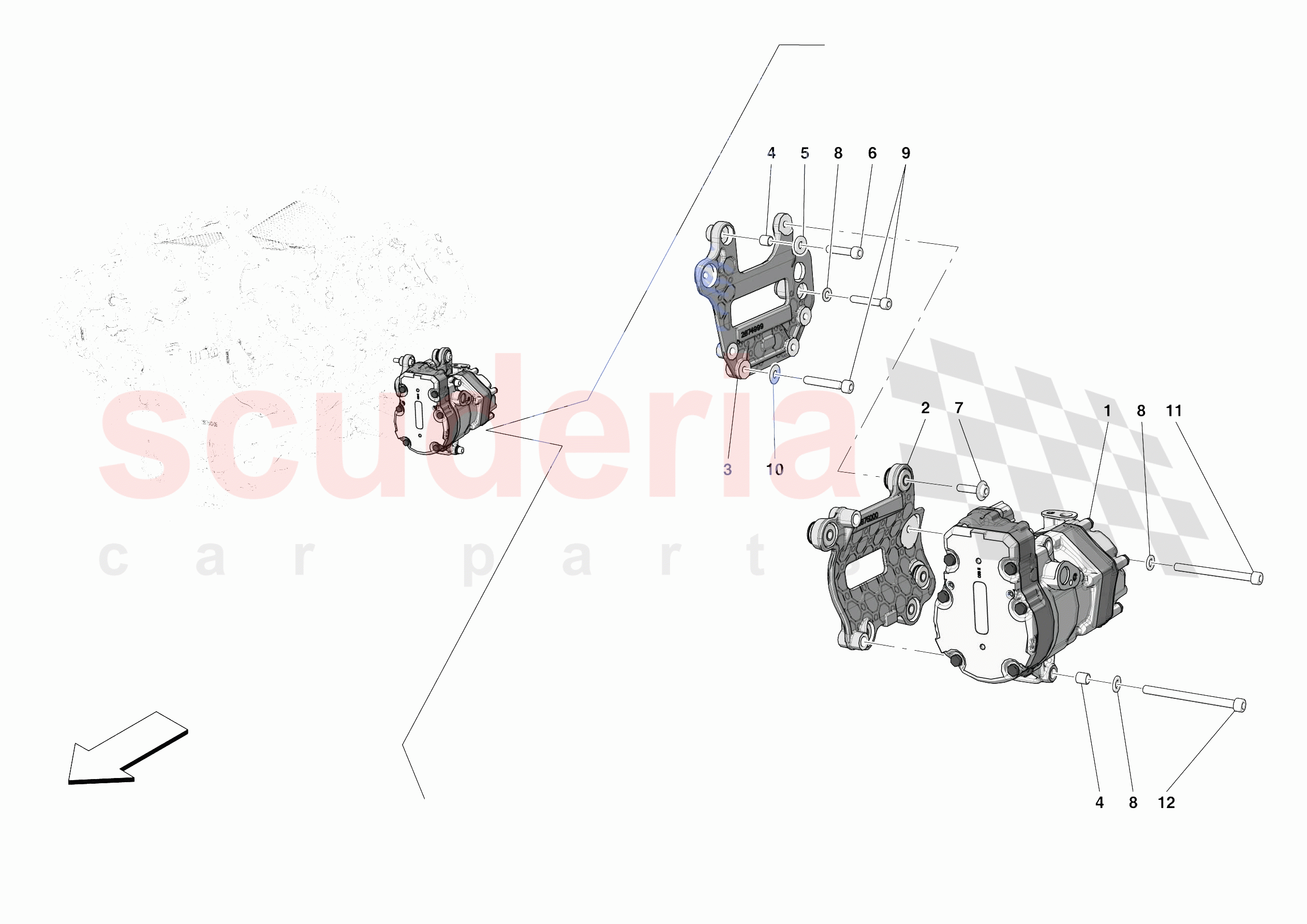 A/C COMPRESSOR of Ferrari Ferrari SF90 XX Stradale Europe RH