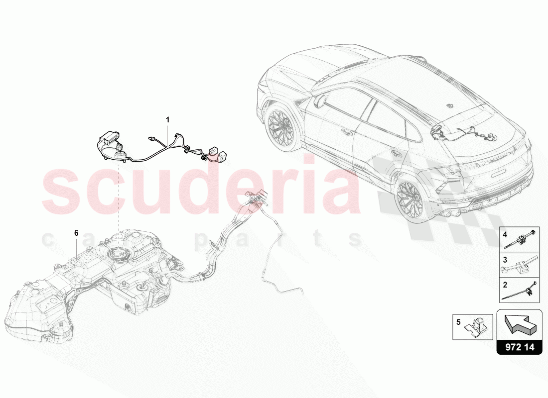 WIRING SET FOR FUEL TANK of Lamborghini Lamborghini Urus (2018-2019)