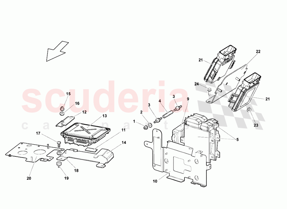 Electrical System 6 of Lamborghini Lamborghini Murcielago LP640