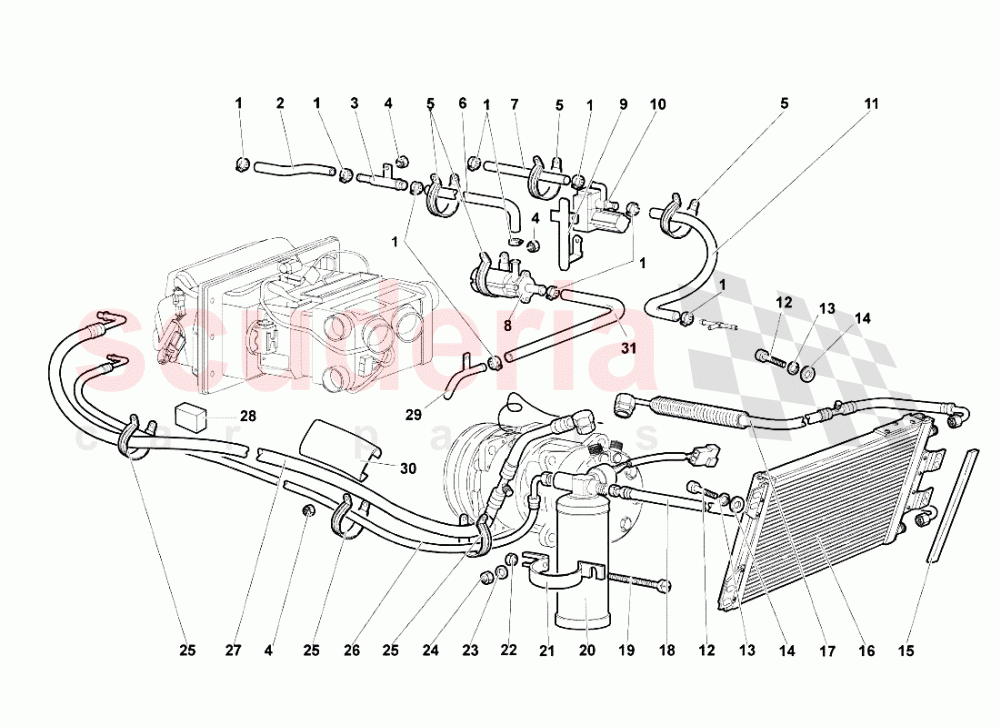 Air Conditioning System 2 of Lamborghini Lamborghini Murcielago Roadster