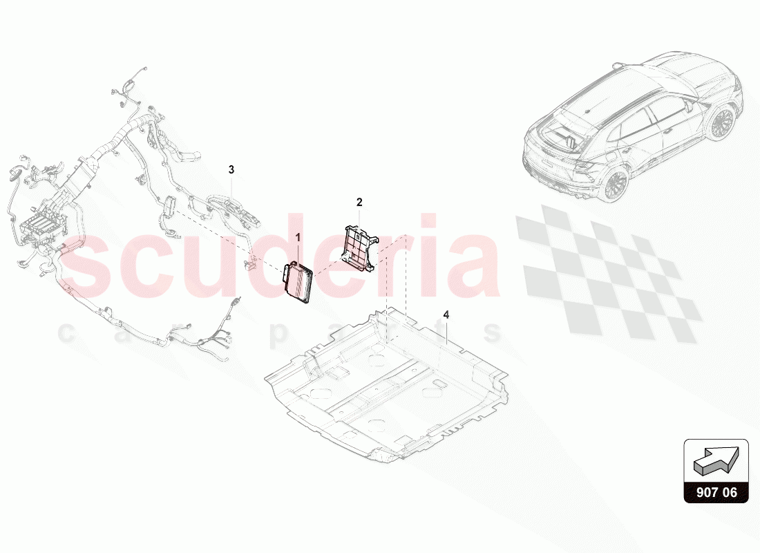 CONTROL UNIT FOR FOUR-WHEEL DRIVE of Lamborghini Lamborghini Urus (2018-2019)