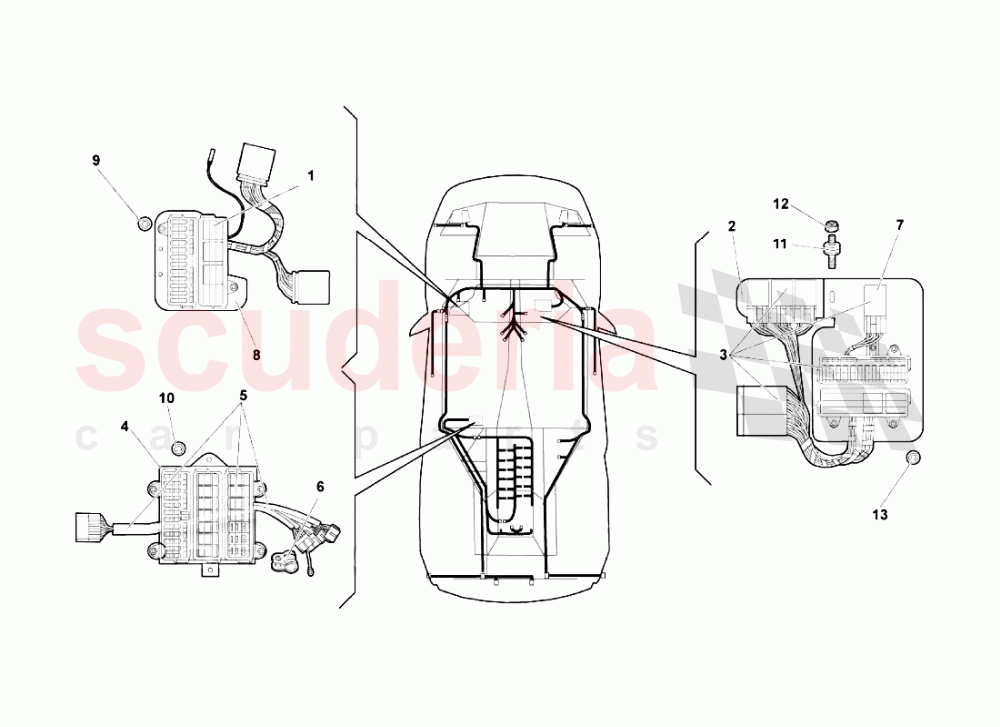 Electrical System 4 of Lamborghini Lamborghini Murcielago LP670