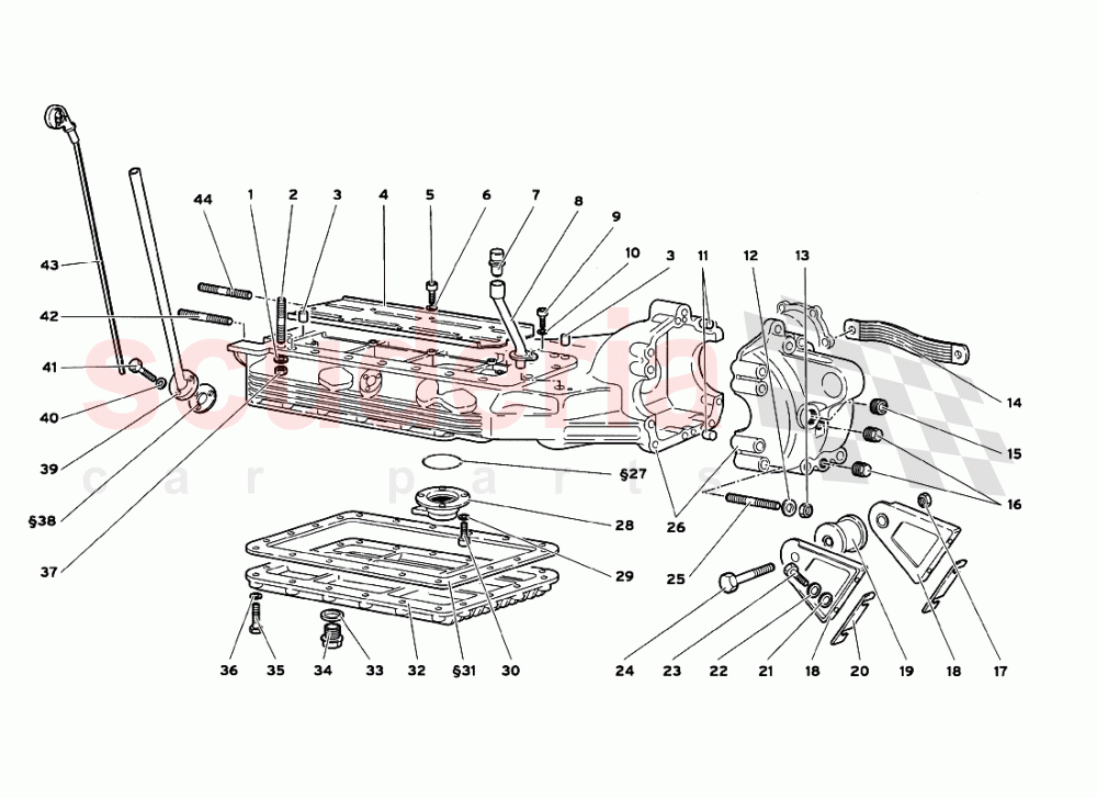 Oil Sump of Lamborghini Lamborghini Diablo GT (1999-2000)