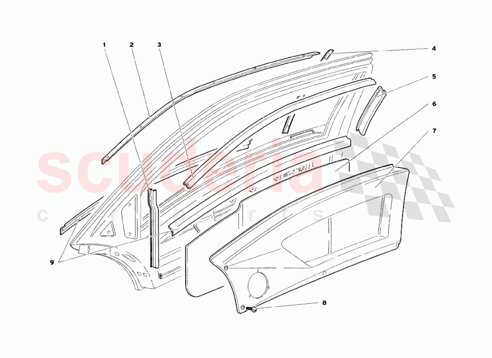 Doors 3 of Lamborghini Lamborghini Diablo SV (1999)