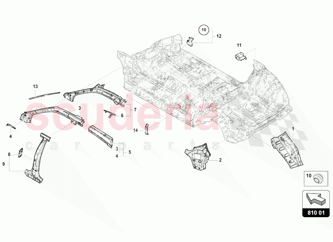 BODY of Lamborghini Lamborghini Urus (2018-2019)