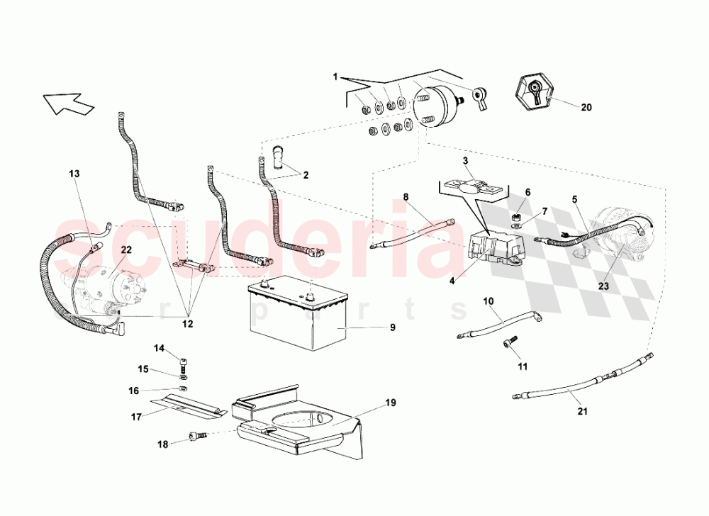 Electrical System 1 of Lamborghini Lamborghini Murcielago LP640