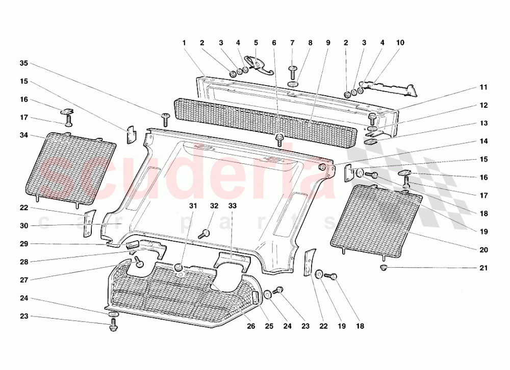 Rear Body Elements of Lamborghini Lamborghini Diablo SV (1998)