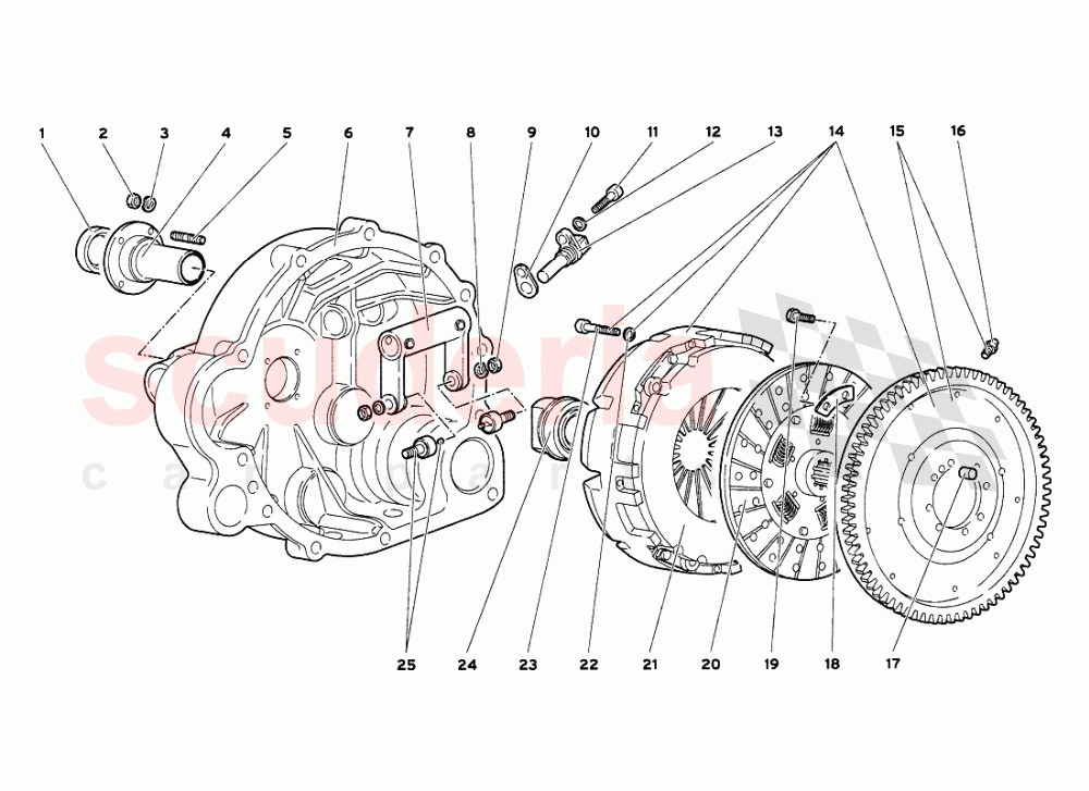 Clutch of Lamborghini Lamborghini Diablo VT 6.0 (2000-2001)