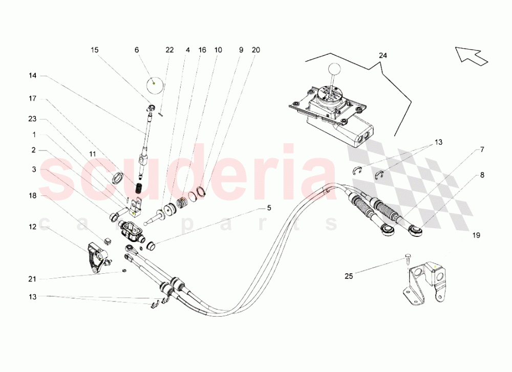 Manual Transmission Controls of Lamborghini Lamborghini Gallardo (2006-2007)